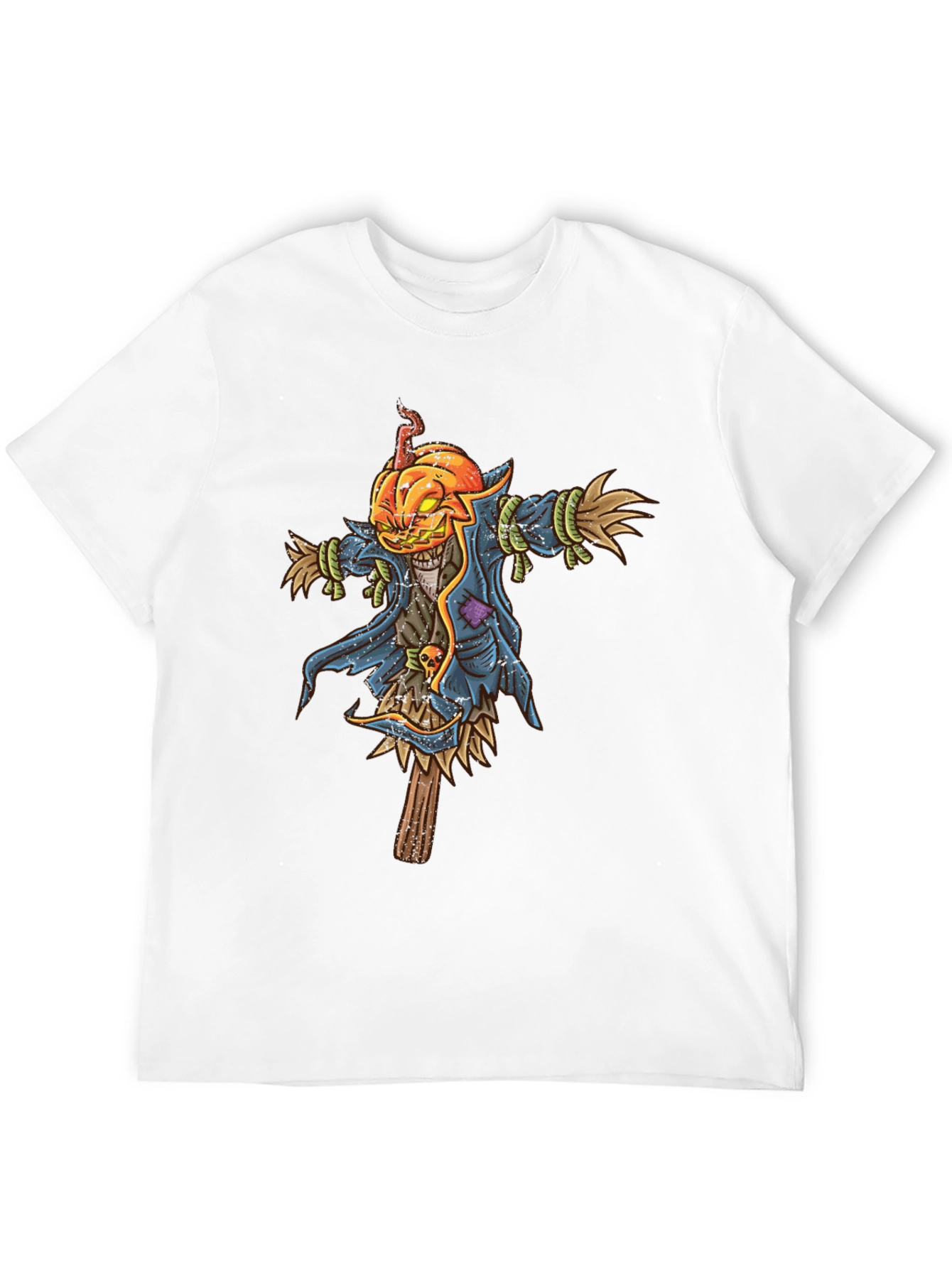 Pumpkin Head Scarecrow Graphic Tee