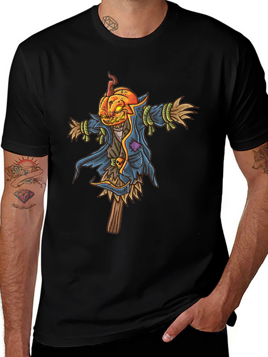 Pumpkin Head Scarecrow Graphic Tee