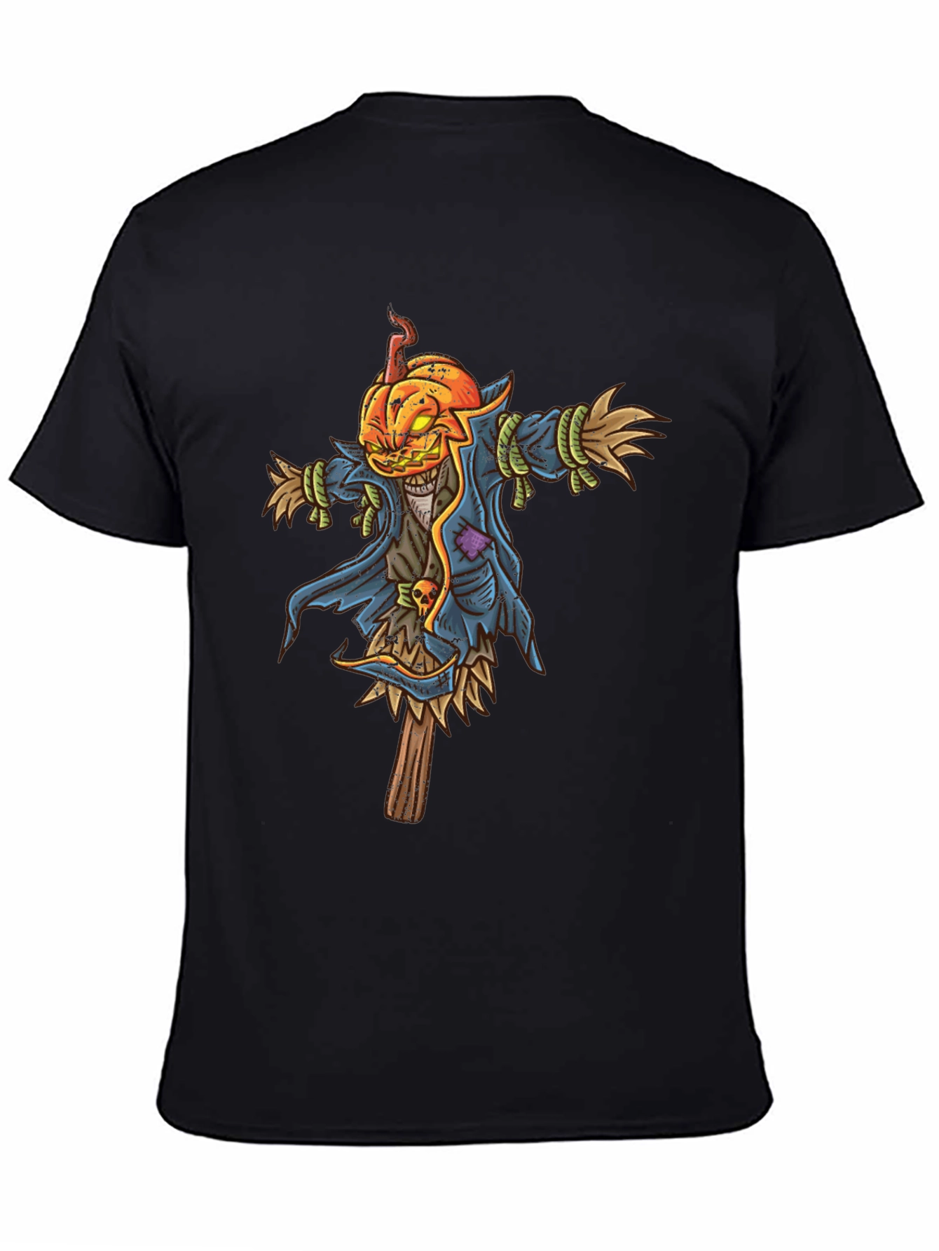 Pumpkin Head Scarecrow Graphic Tee