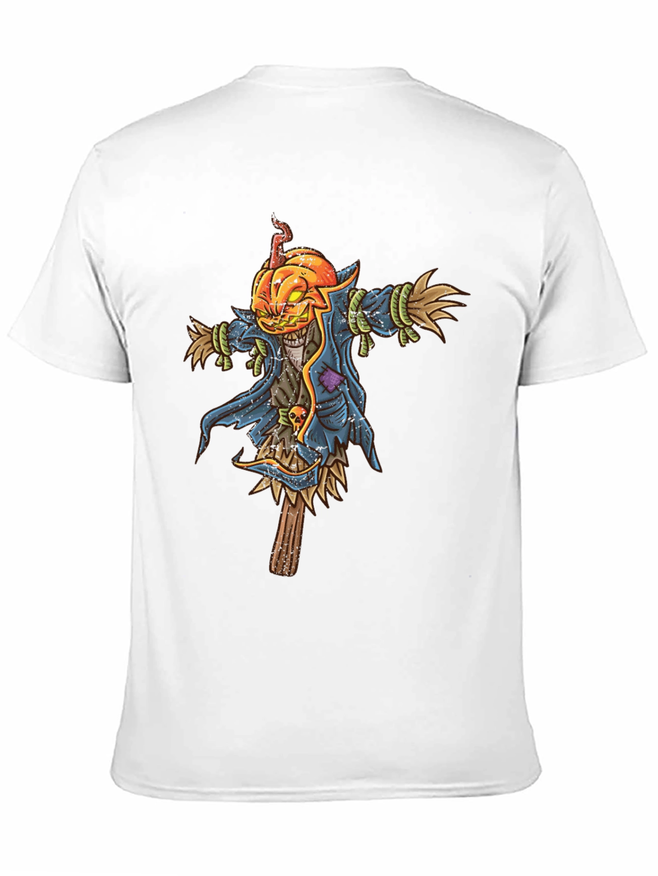 Pumpkin Head Scarecrow Graphic Tee