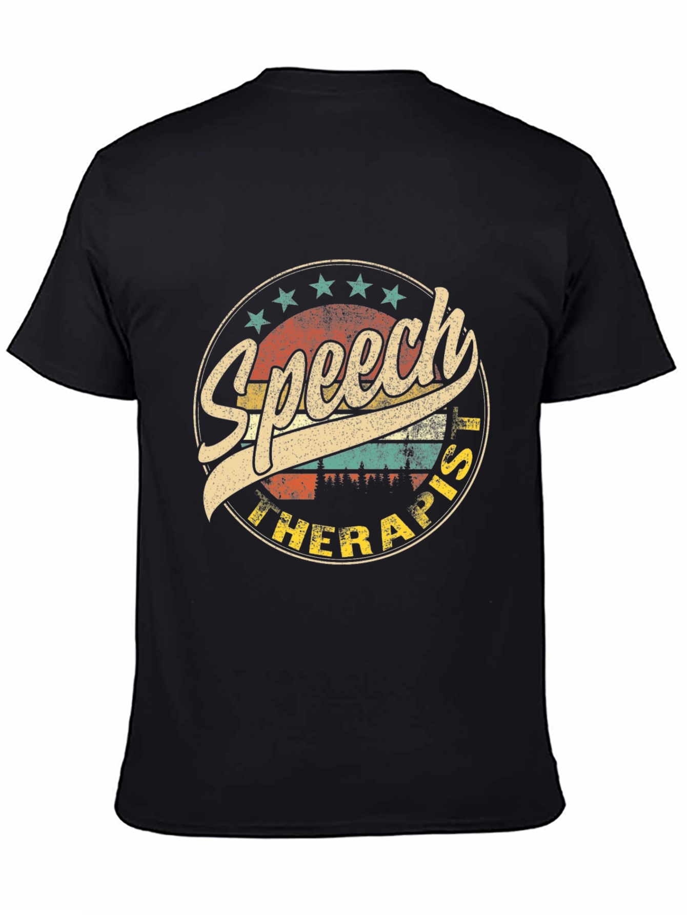 Speech Therapist Retro Style Graphic T-Shirt