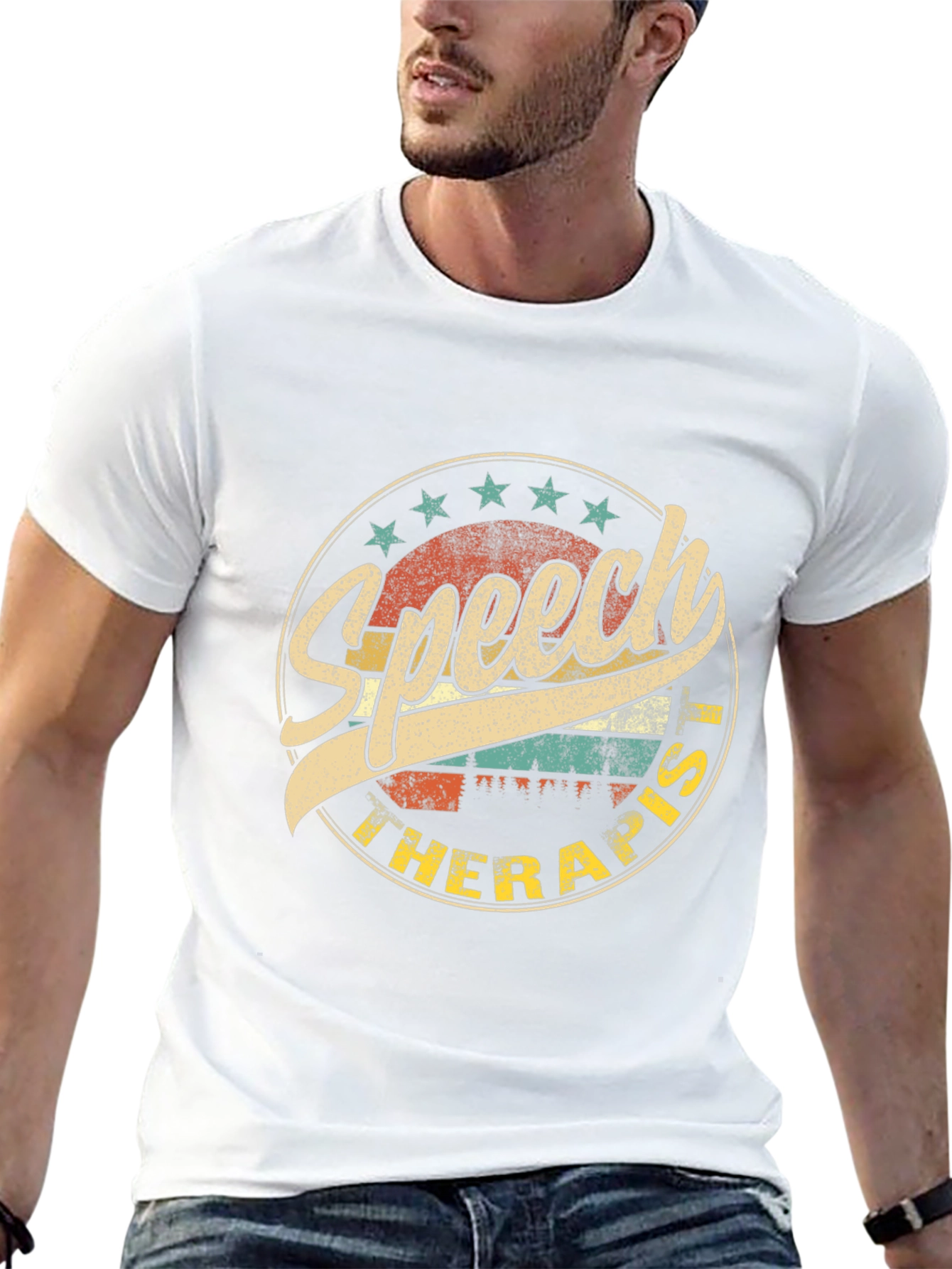 Speech Therapist Retro Style Graphic T-Shirt