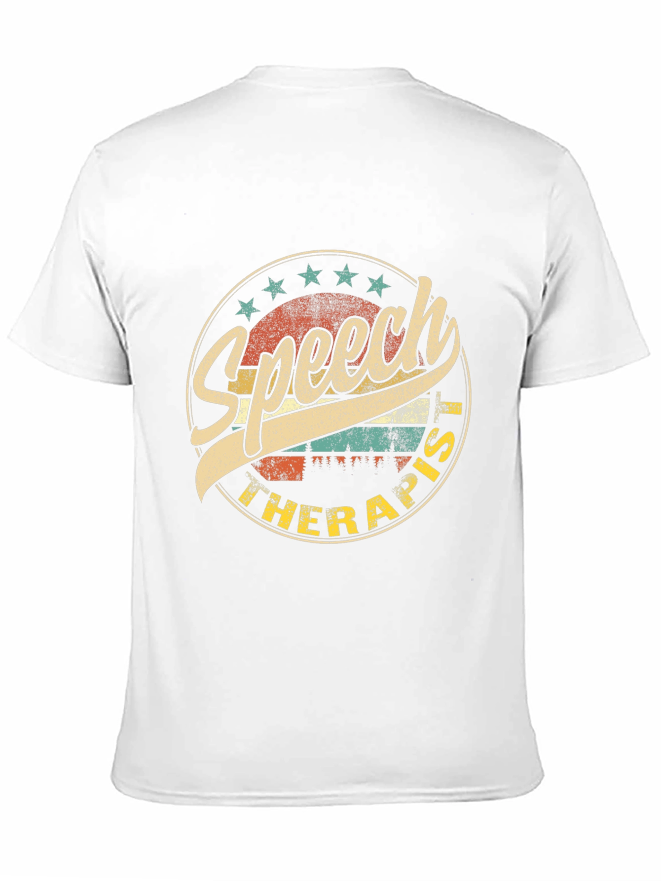 Speech Therapist Retro Style Graphic T-Shirt