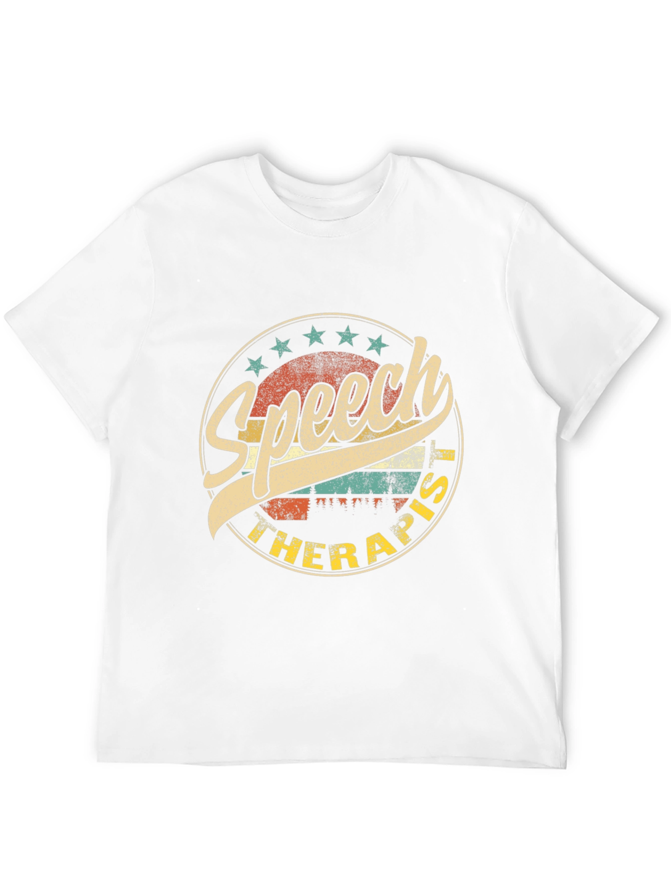 Speech Therapist Retro Style Graphic T-Shirt