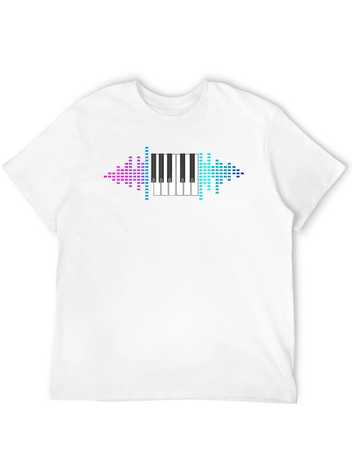 Piano Keyboard Graphic Tee - Music Lovers T-Shirt