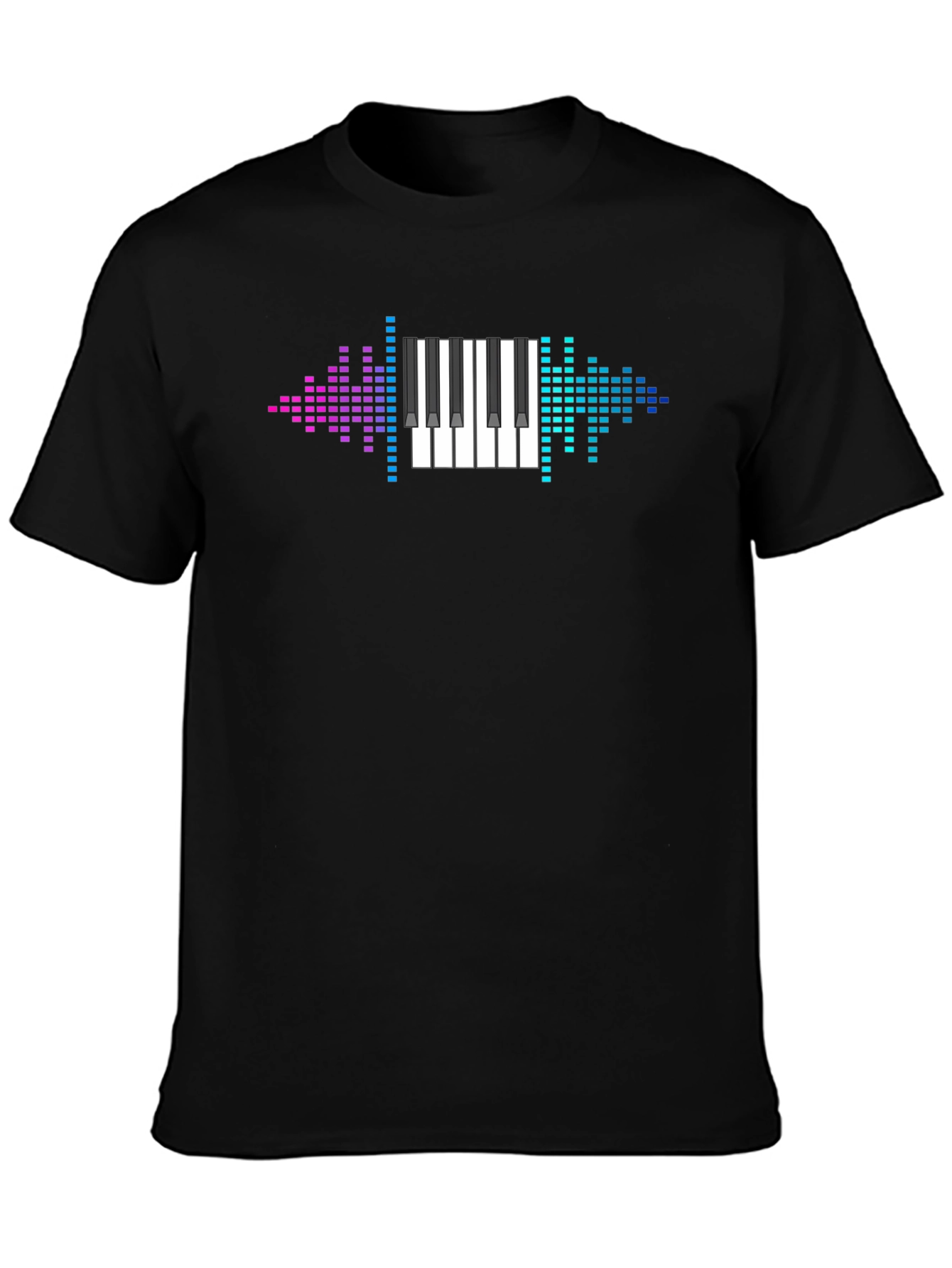 Piano Keyboard Graphic Tee - Music Lovers T-Shirt
