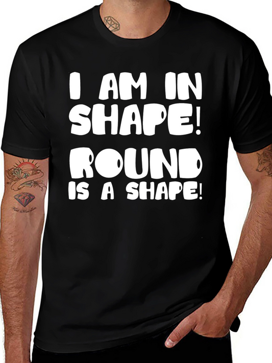 Funny Round Shape T-Shirt for Men
