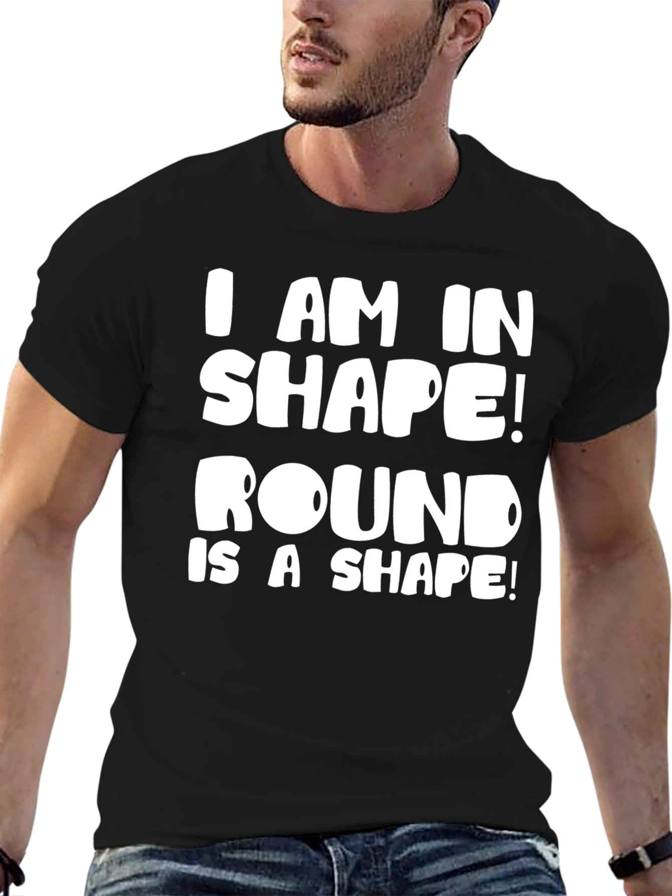 Funny Round Shape T-Shirt for Men