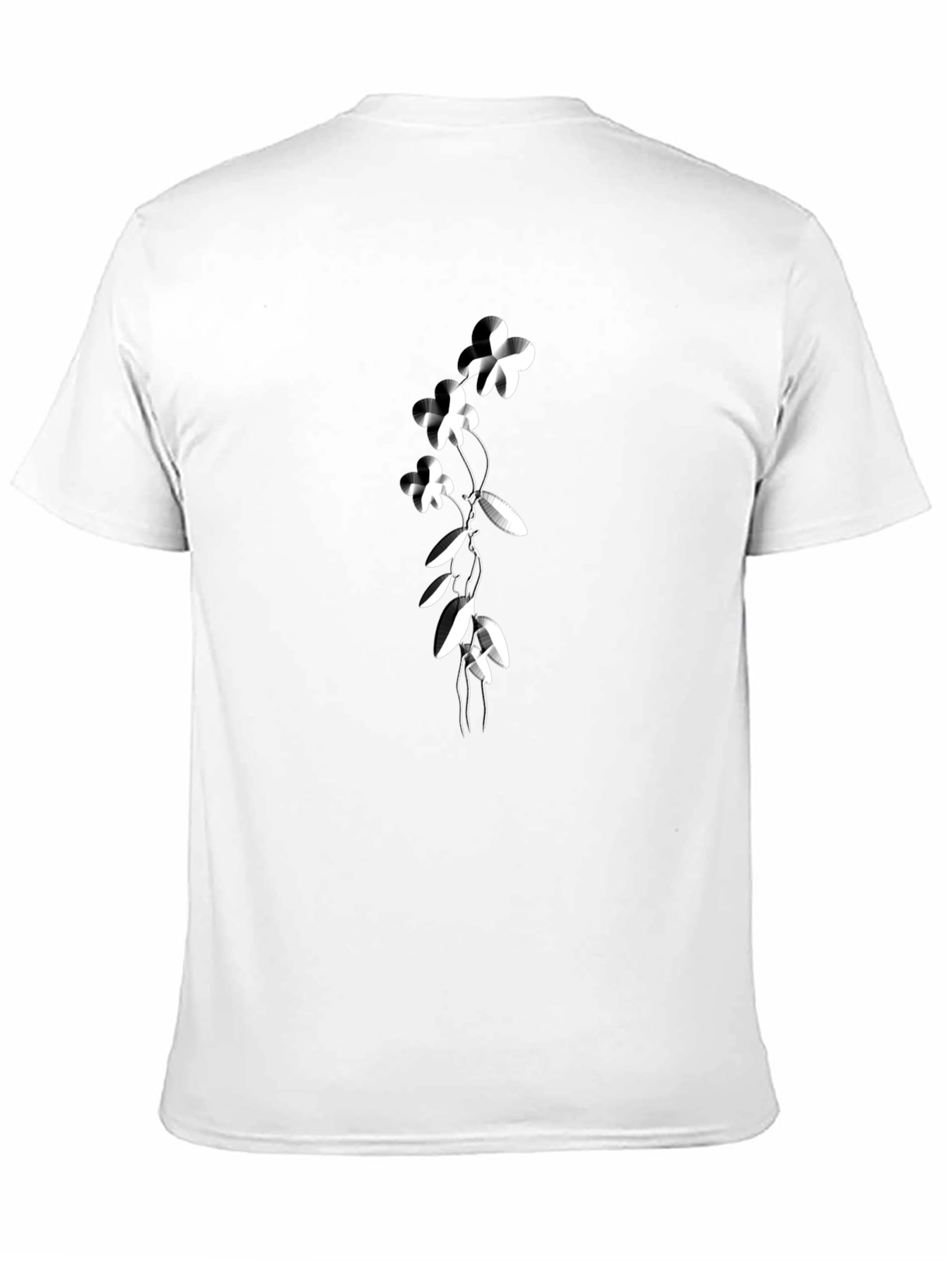 Floral Print Black T-Shirt: Modern Style