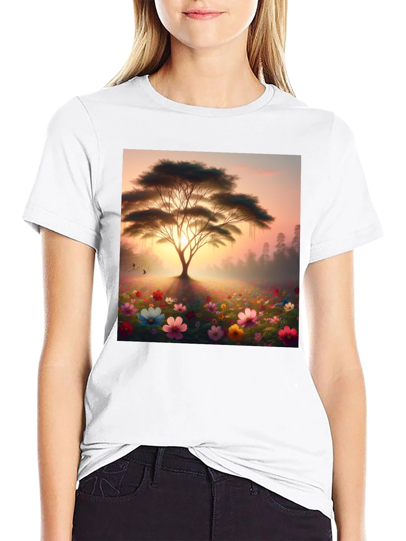 Floral Tree Graphic Tee