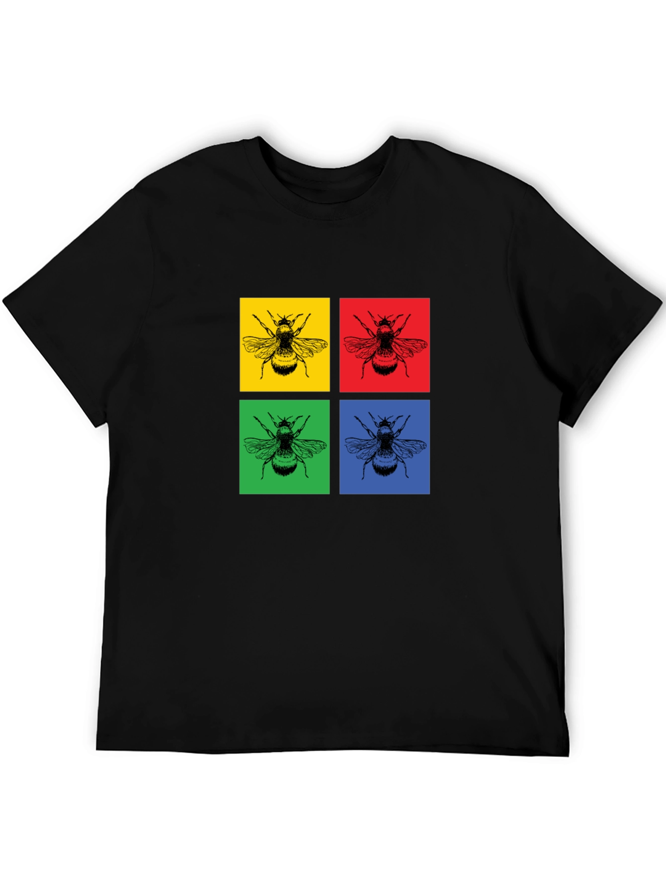Pop Art Bee Graphic Tee - Bold & Stylish