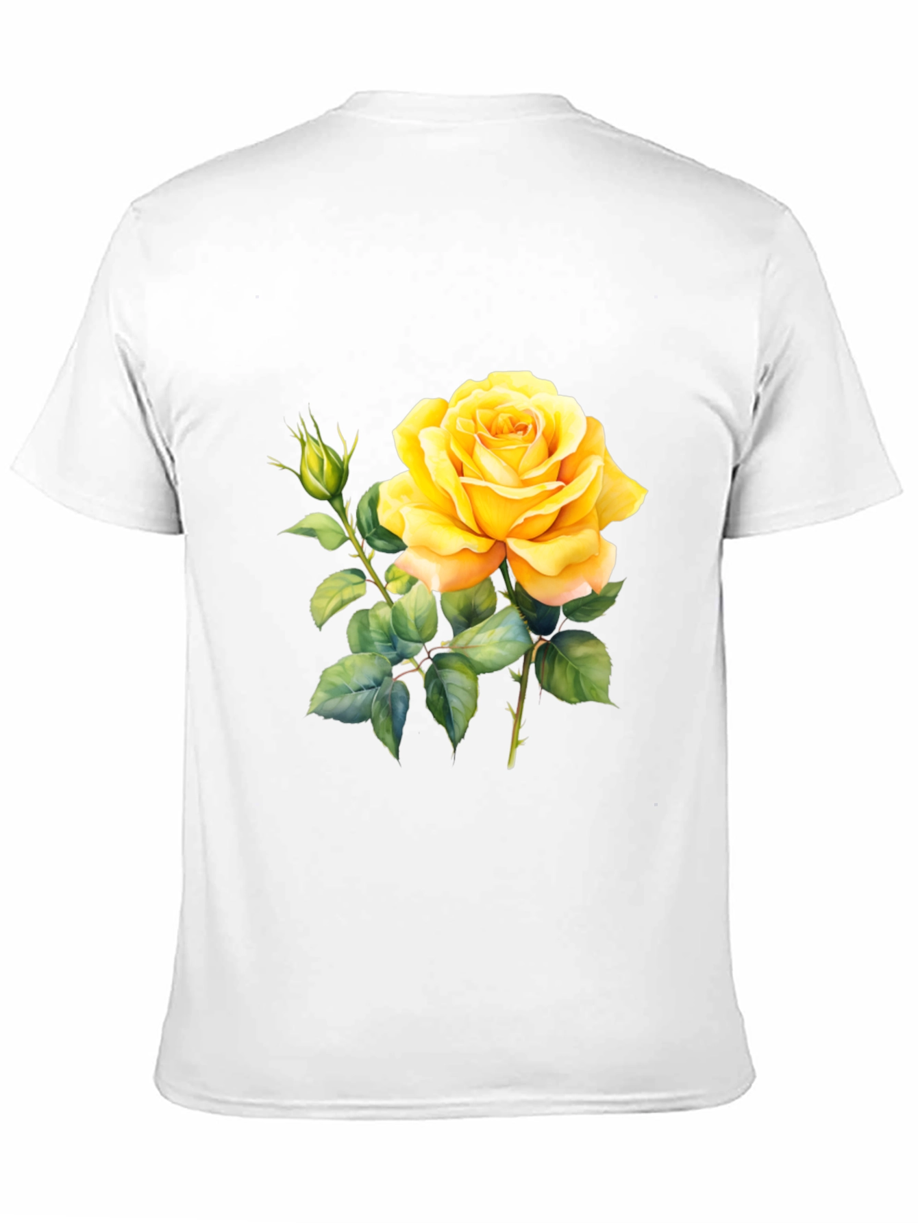 Yellow Rose T-Shirt - Floral Graphic Tee