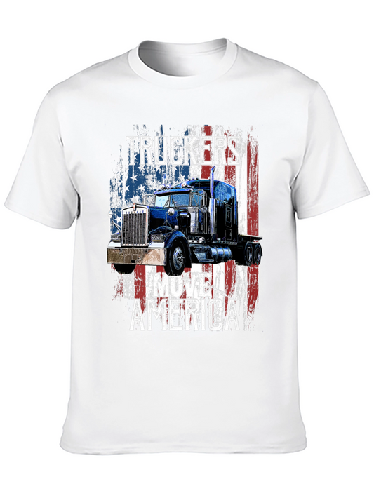 Truckers Move America Patriotic T-Shirt