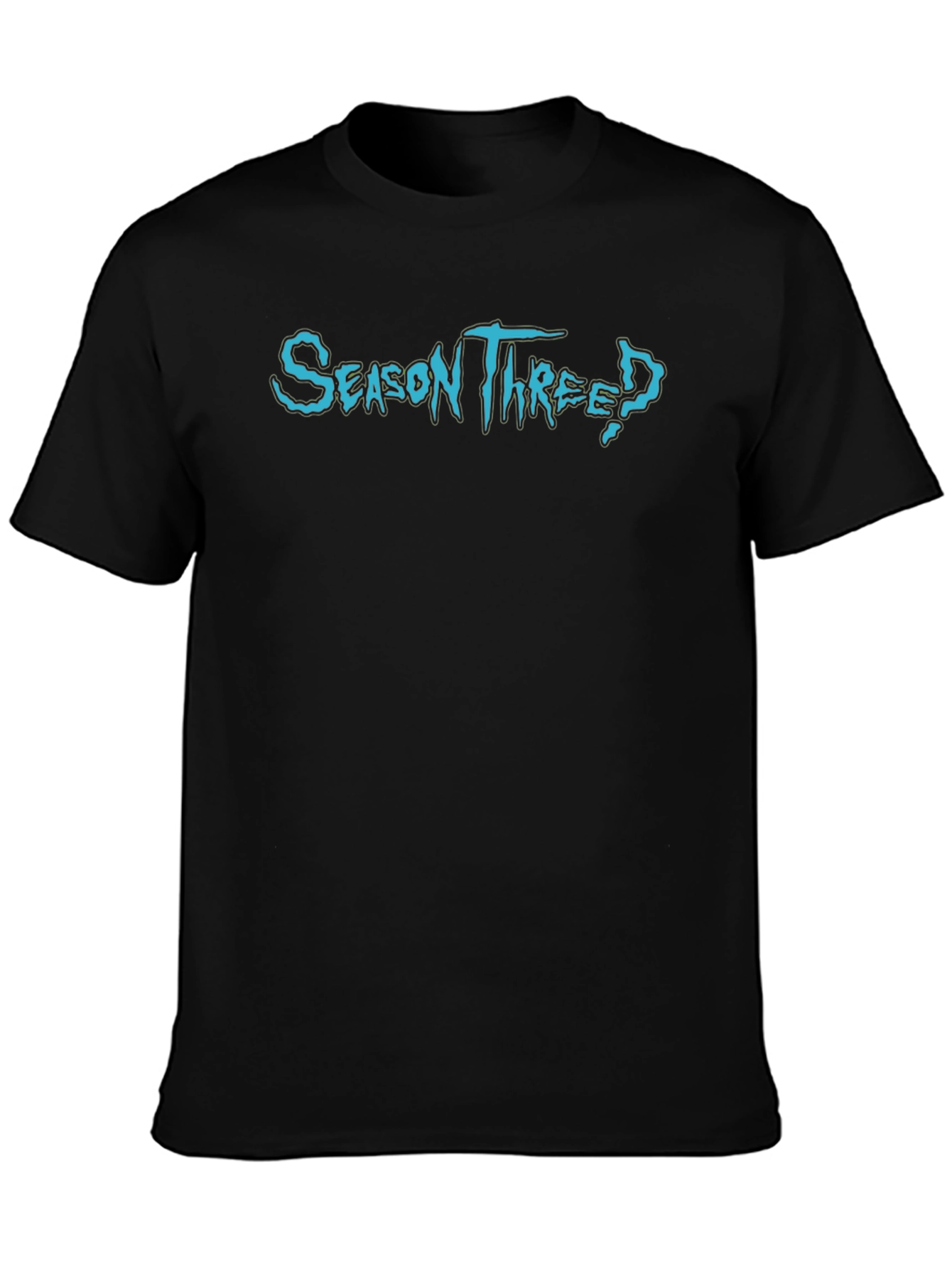 Season Three Mens Black Graphic T-Shirt