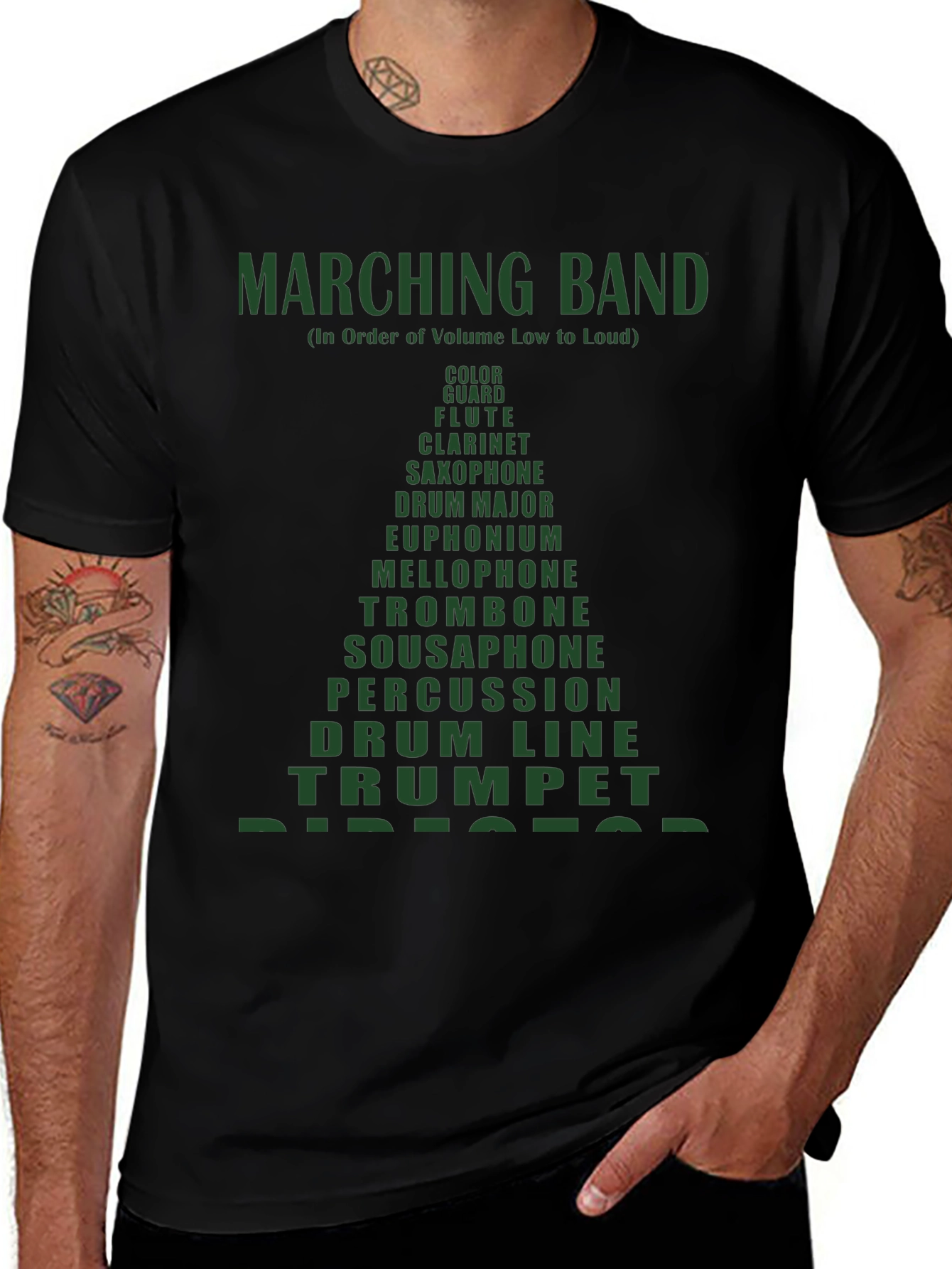 Marching Band Instrument T-Shirt