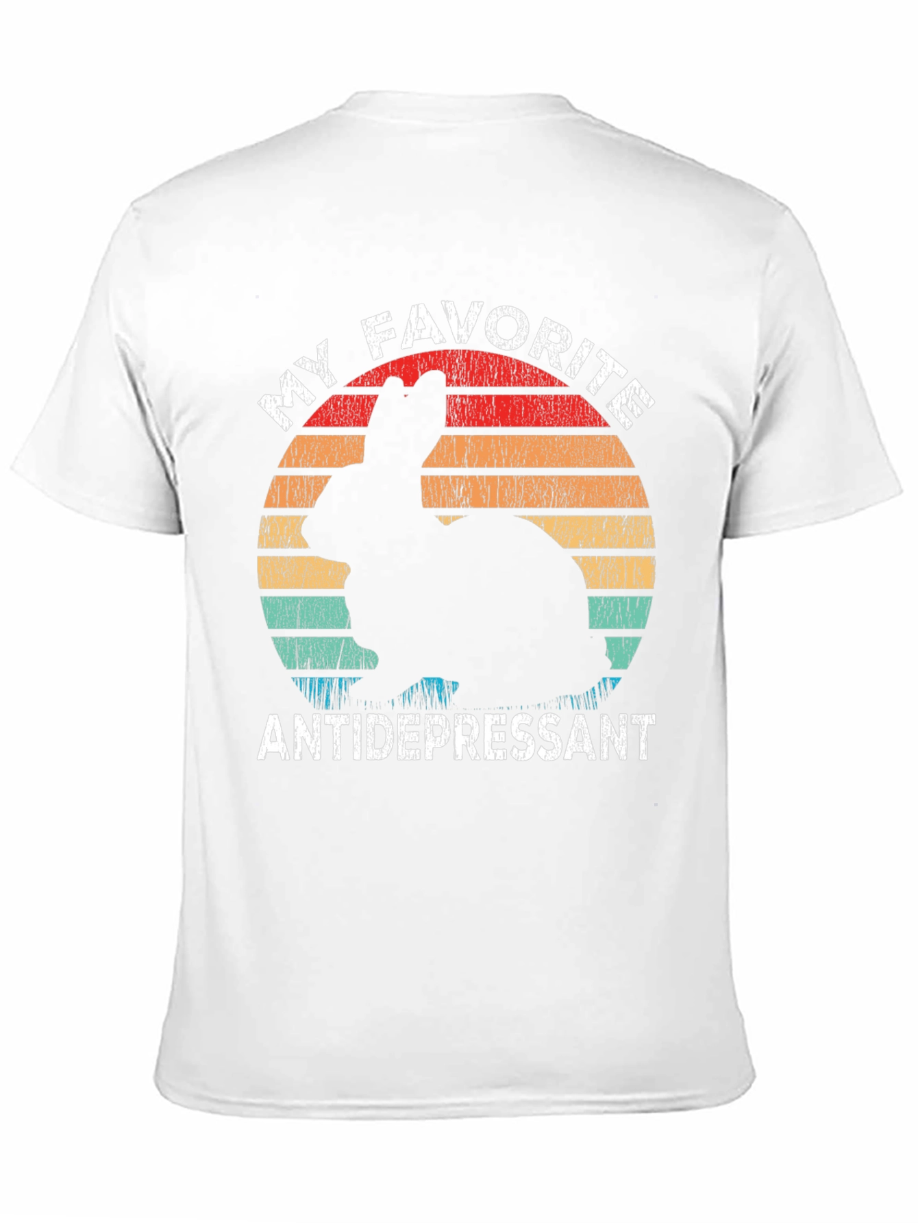 My Favorite Antidepressant Rabbit Graphic T-Shirt