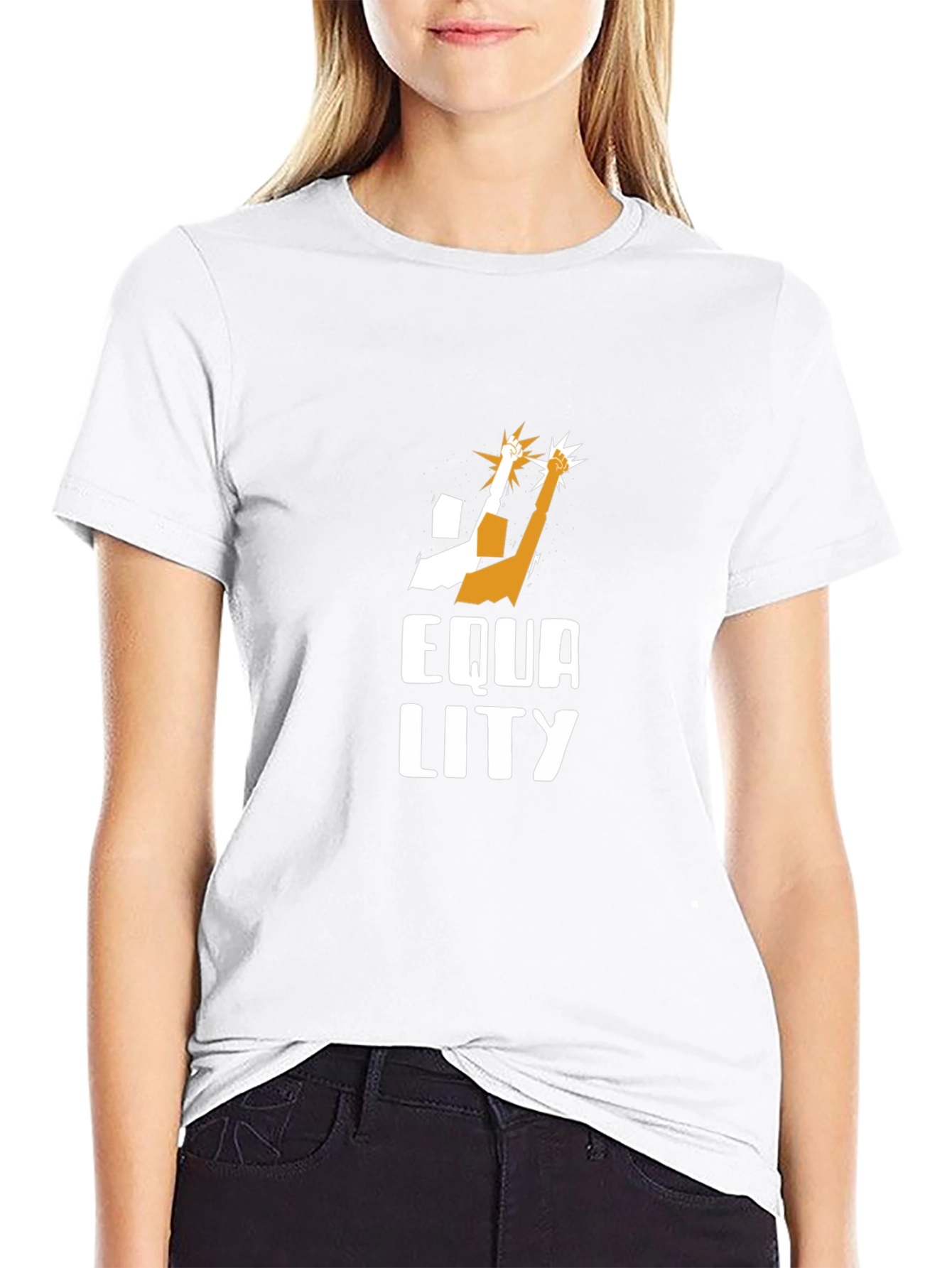 Equality Graphic T-Shirt - Stylish Black Tee