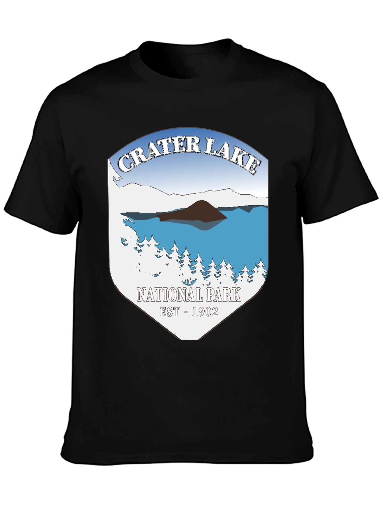 Crater Lake National Park T-Shirt - Black