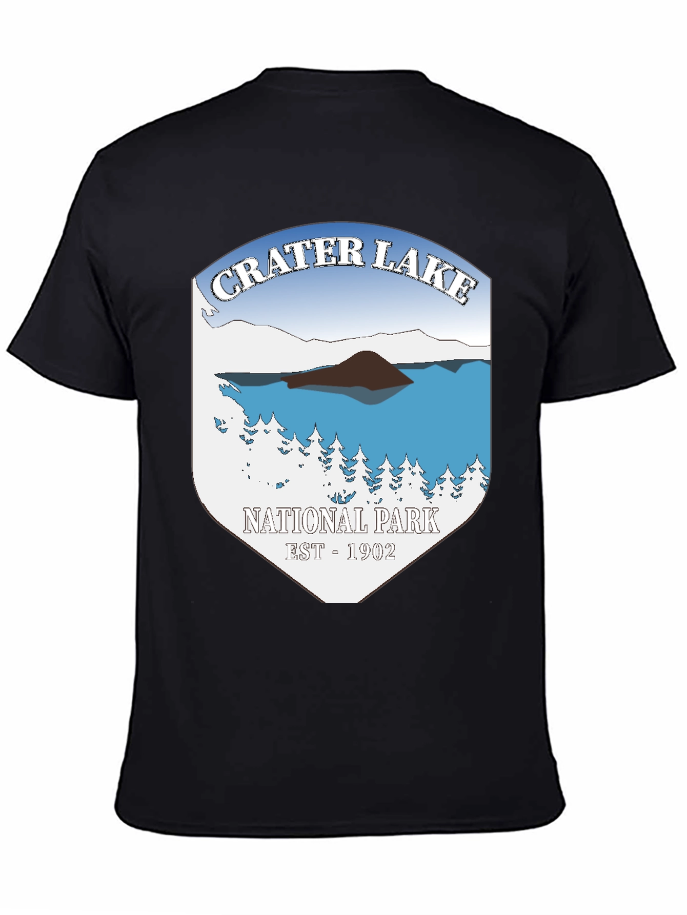Crater Lake National Park T-Shirt - Black