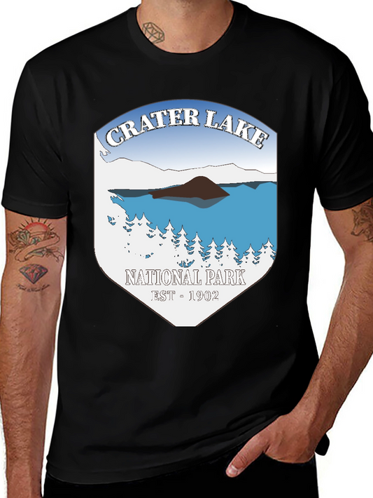 Crater Lake National Park T-Shirt - Black