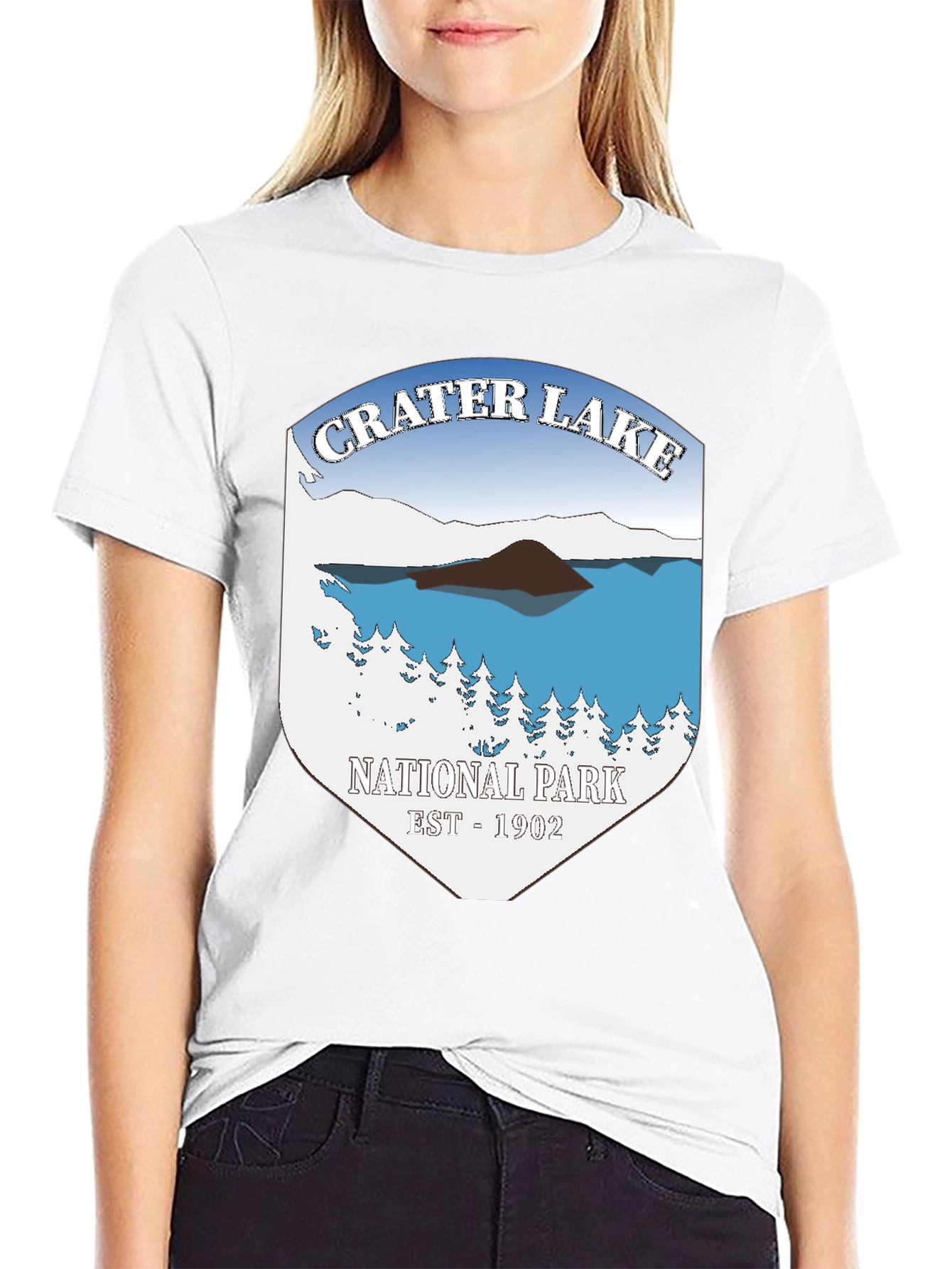 Crater Lake National Park T-Shirt - Black