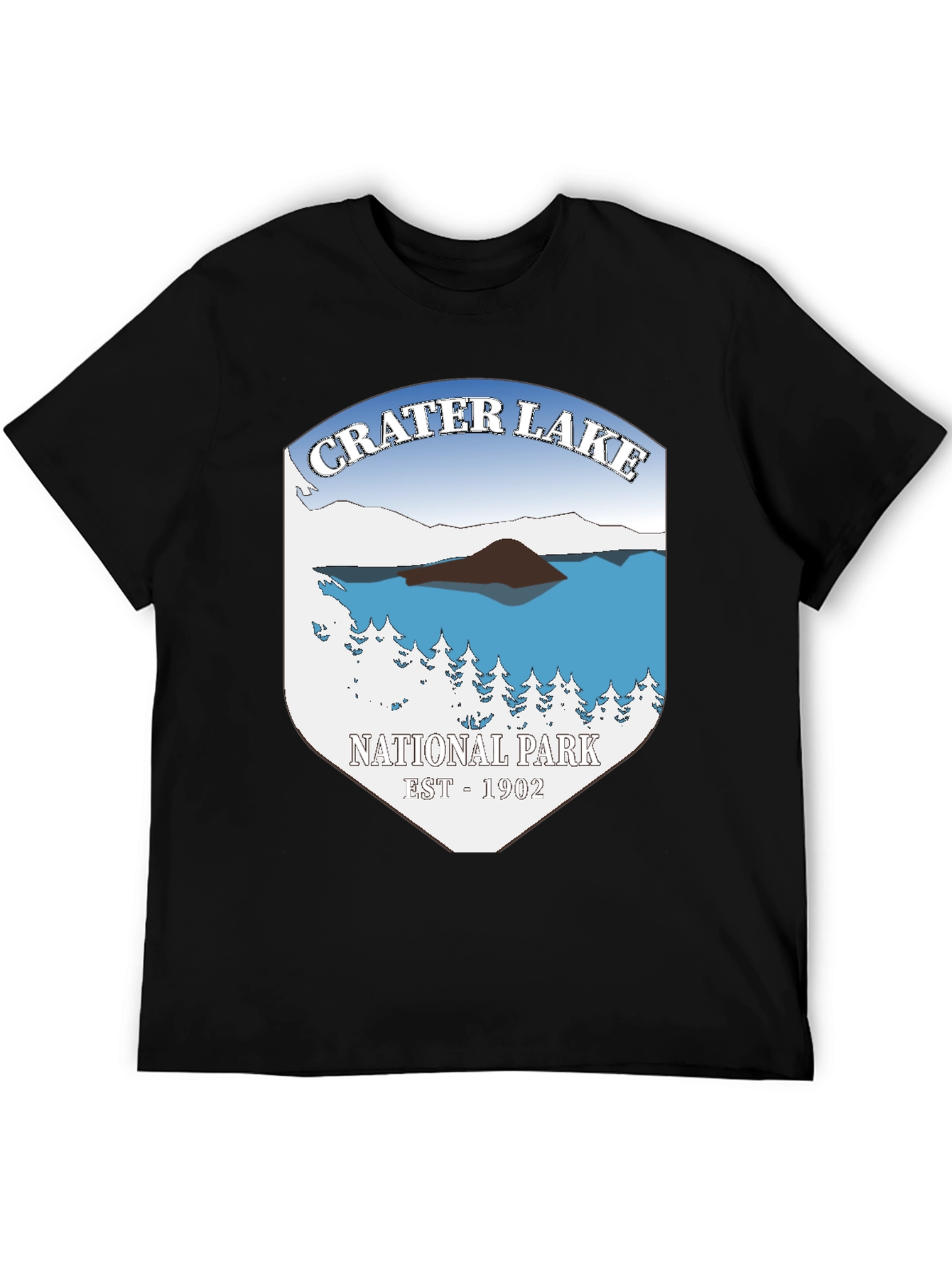 Crater Lake National Park T-Shirt - Black