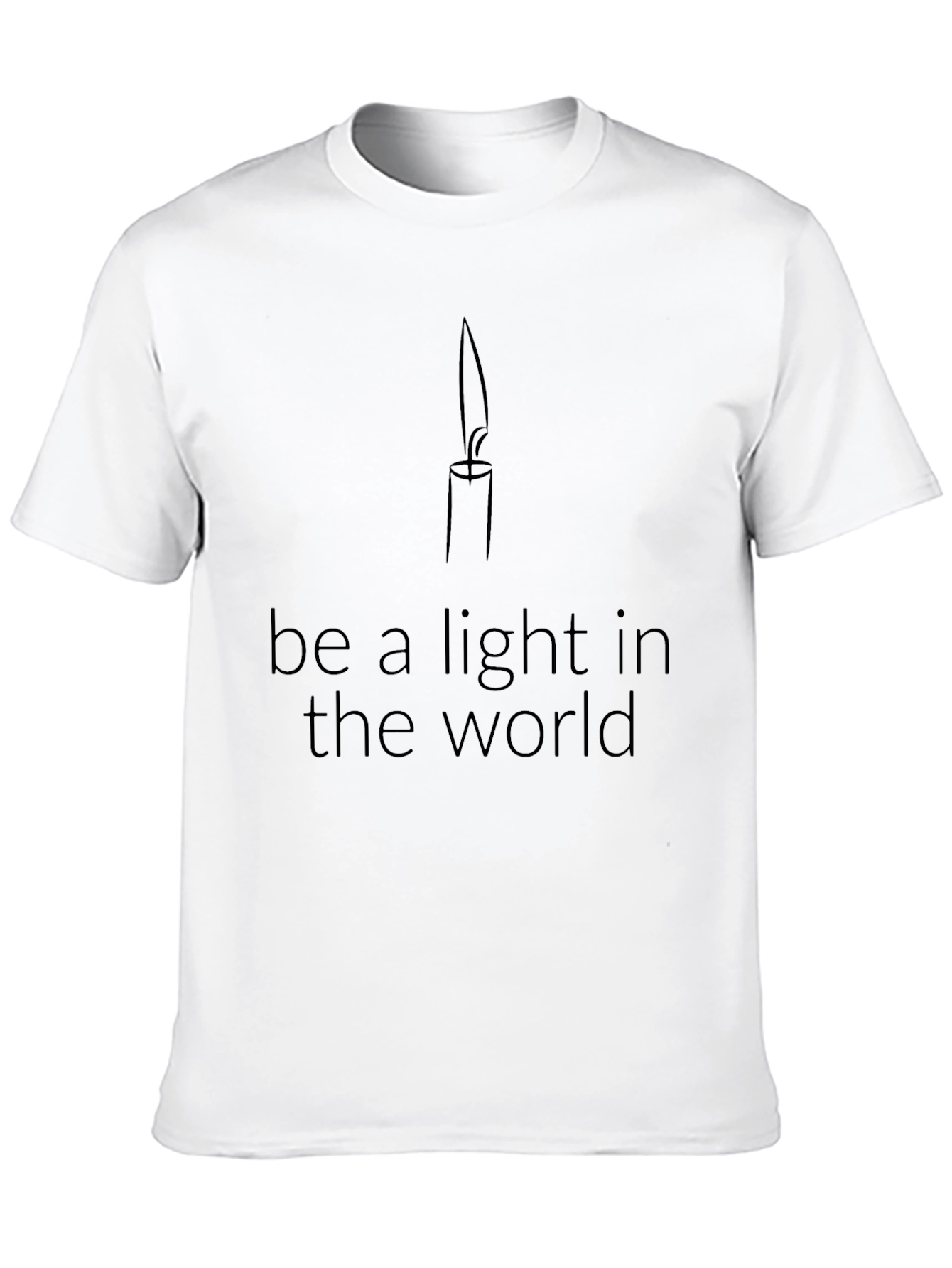 Be a Light Tee - Motivational Graphic T-Shirt