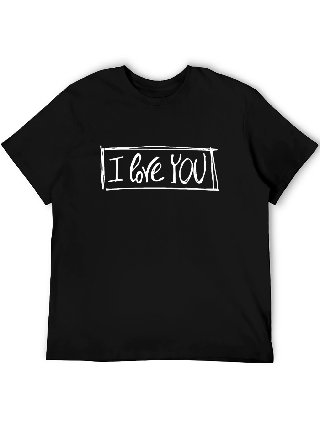 I Love You Graphic T-Shirt - Black