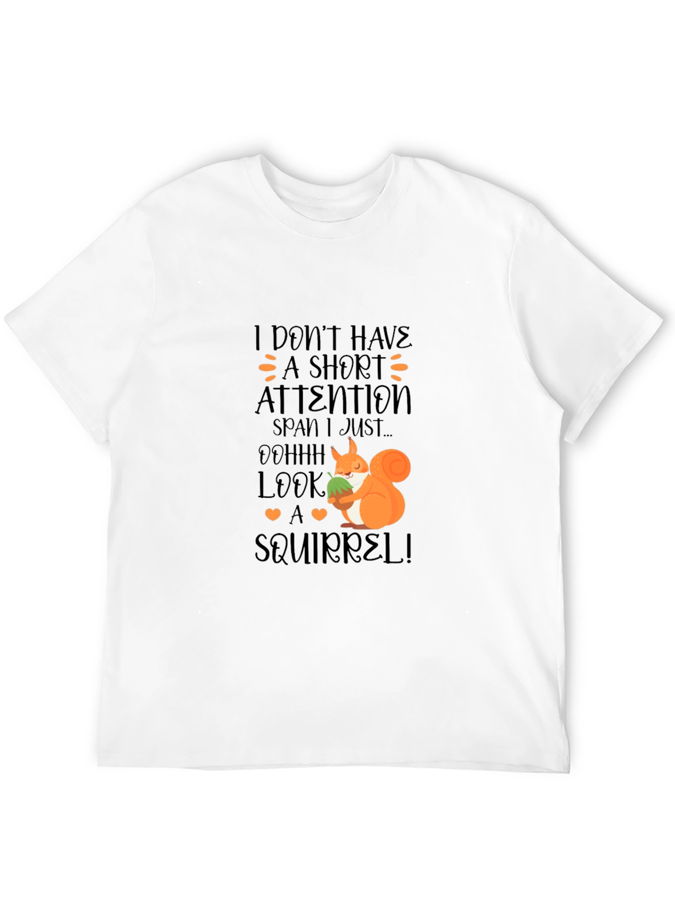 Funny Squirrel T-Shirt - Short Attention Span