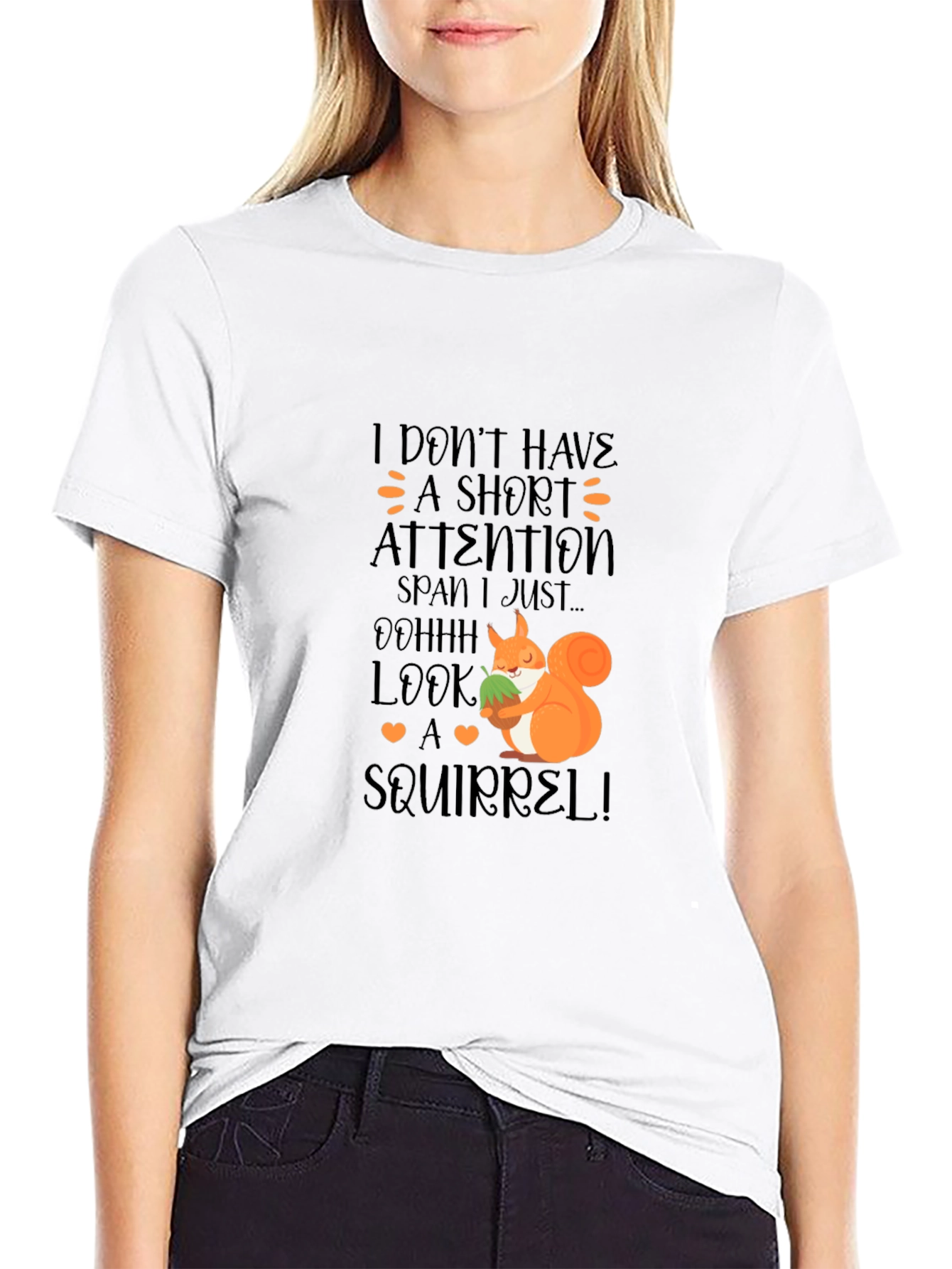 Funny Squirrel T-Shirt - Short Attention Span