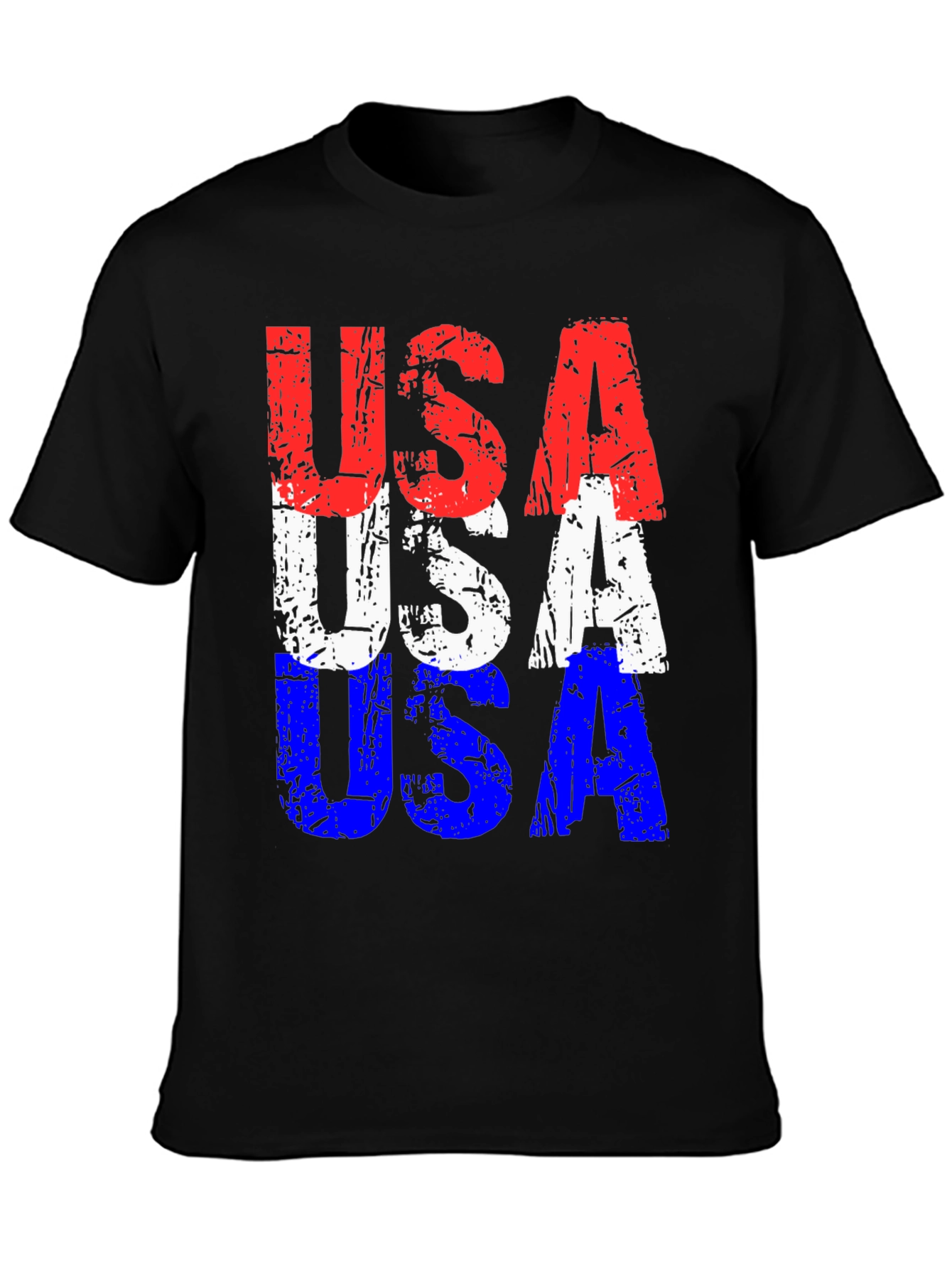 USA Flag Patriotic Graphic T-Shirt
