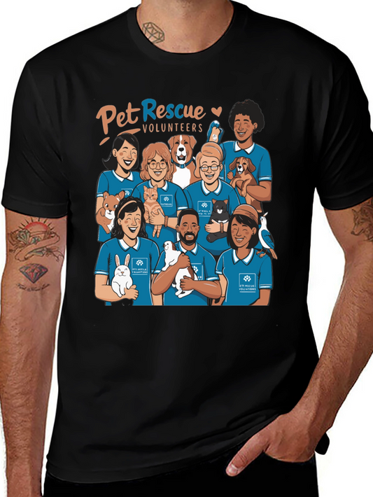Pet Rescue Volunteers Graphic T-Shirt