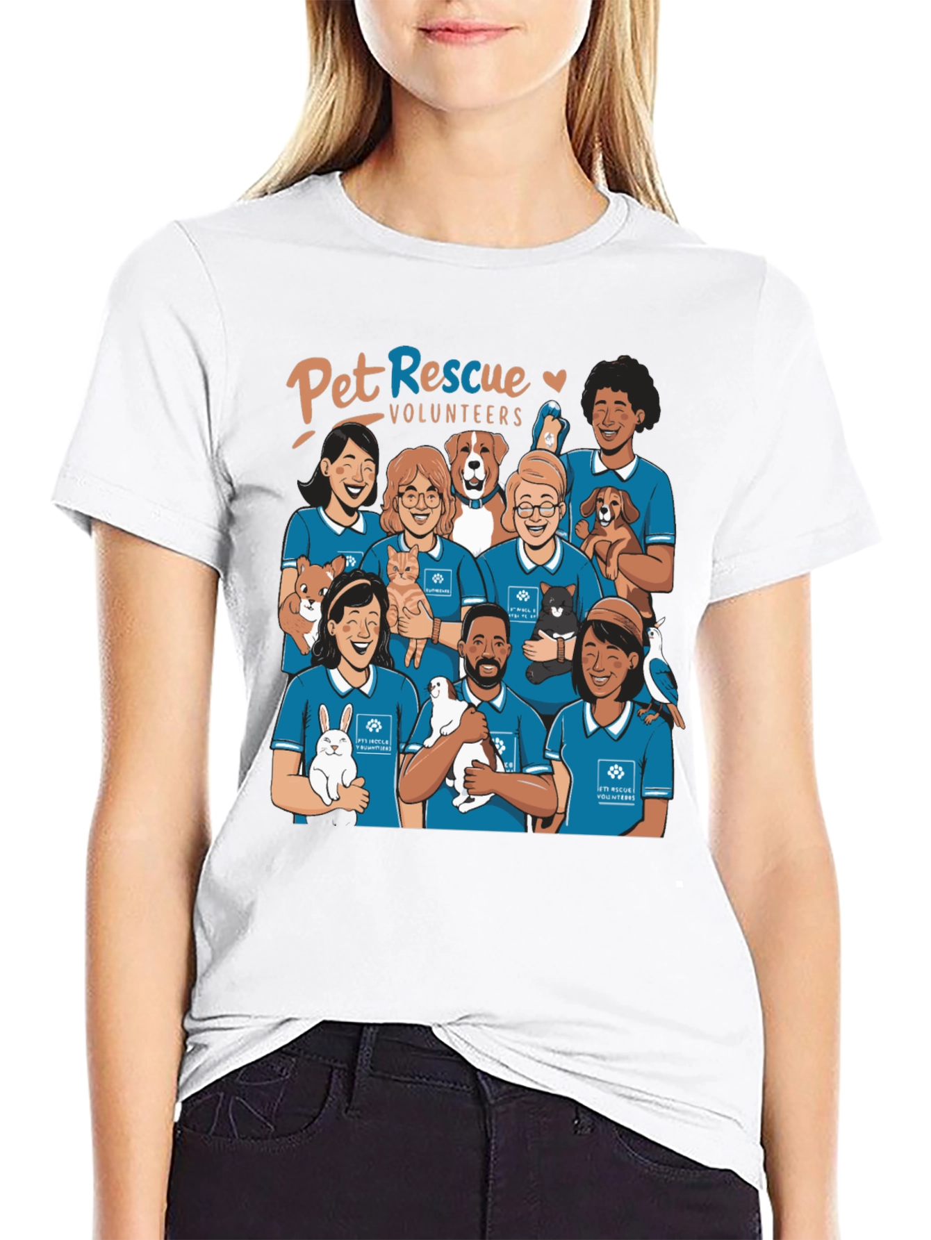 Pet Rescue Volunteers Graphic T-Shirt