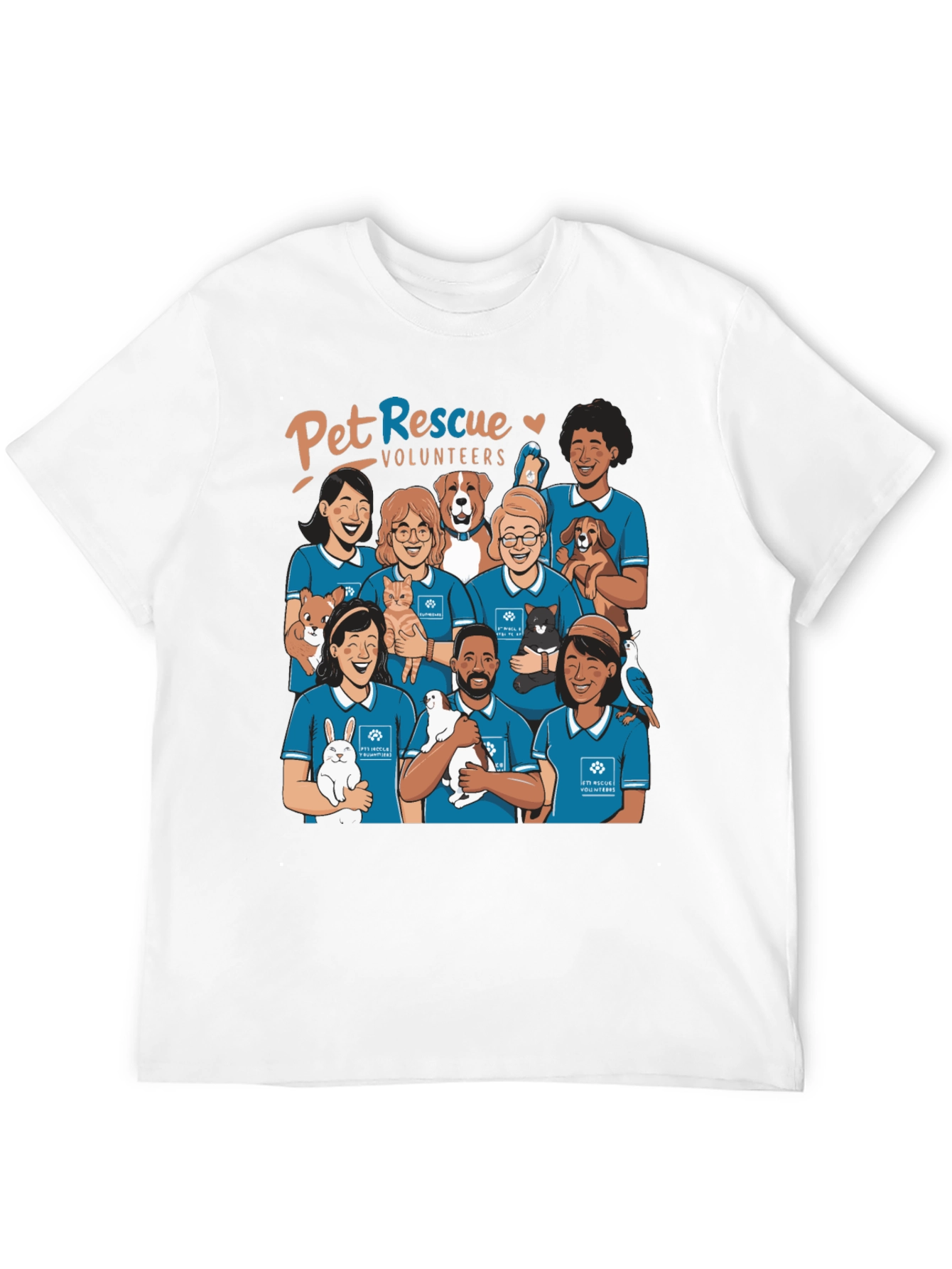 Pet Rescue Volunteers Graphic T-Shirt