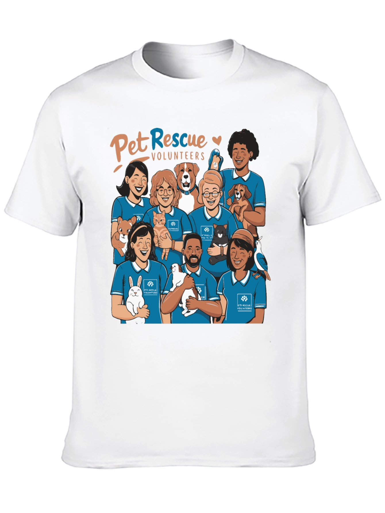 Pet Rescue Volunteers Graphic T-Shirt