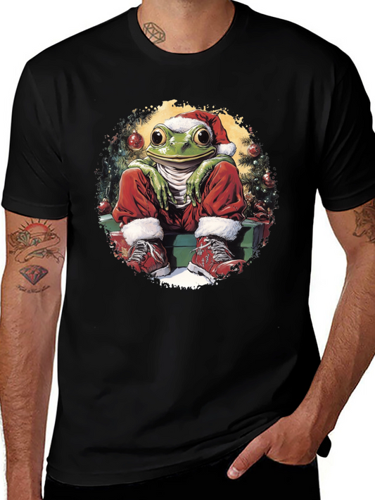 Christmas Frog T-Shirt - Santa Style