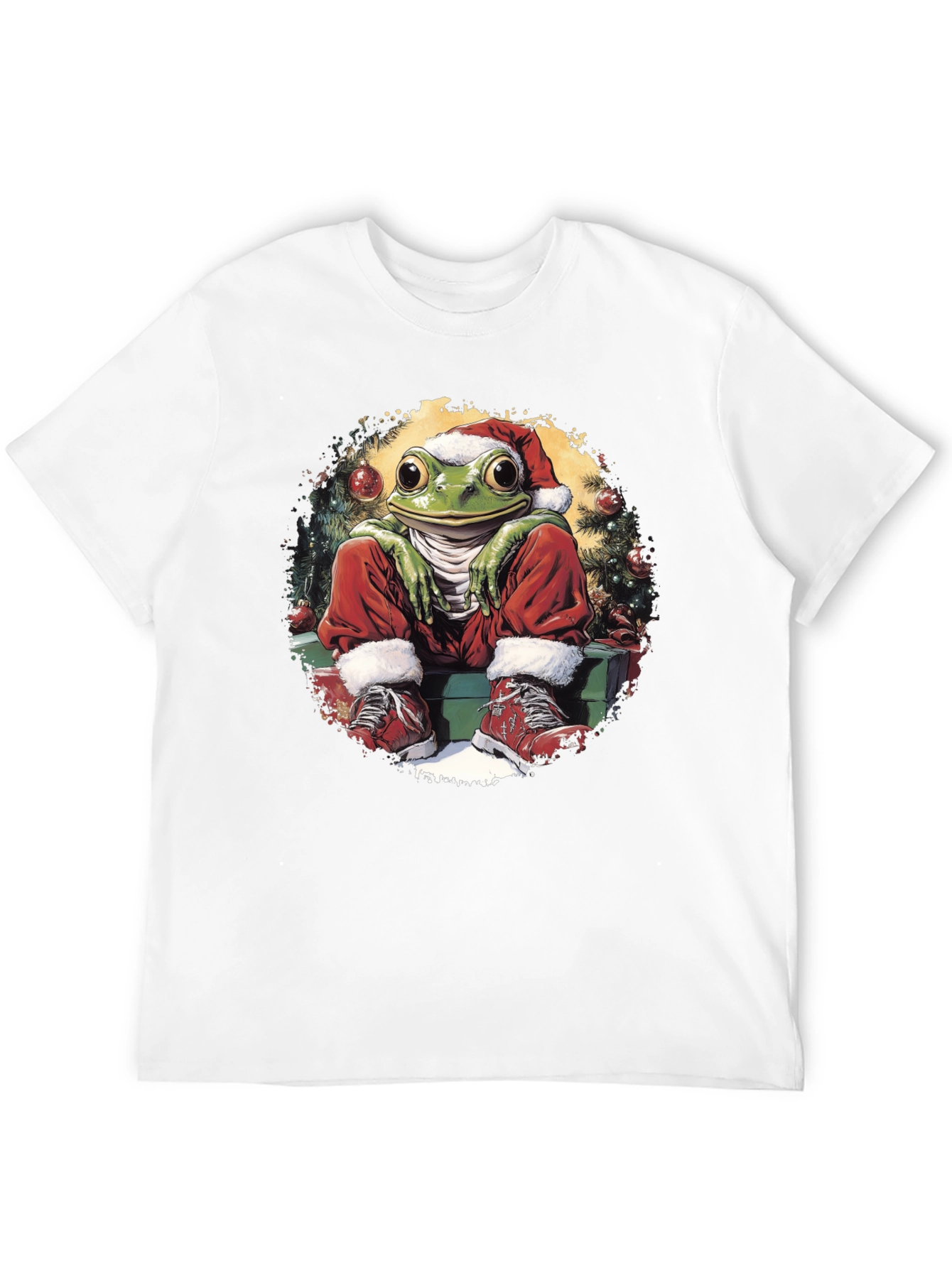 Christmas Frog T-Shirt - Santa Style