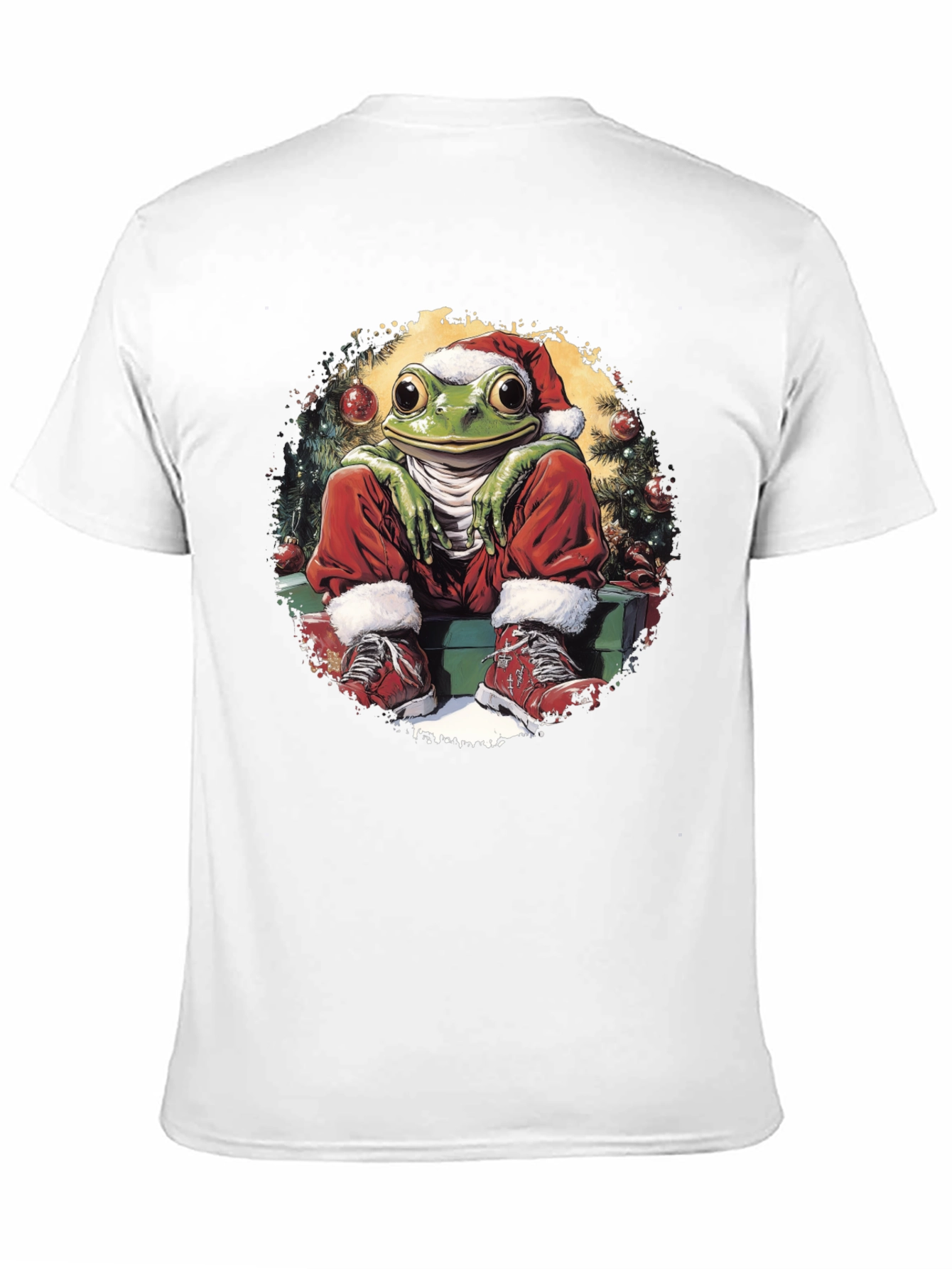 Christmas Frog T-Shirt - Santa Style