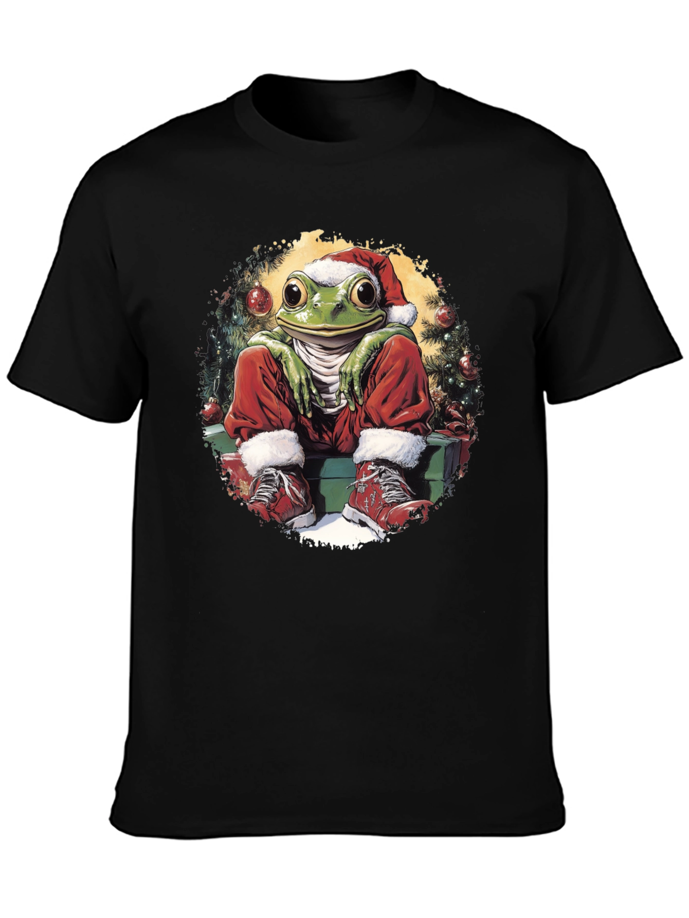 Christmas Frog T-Shirt - Santa Style