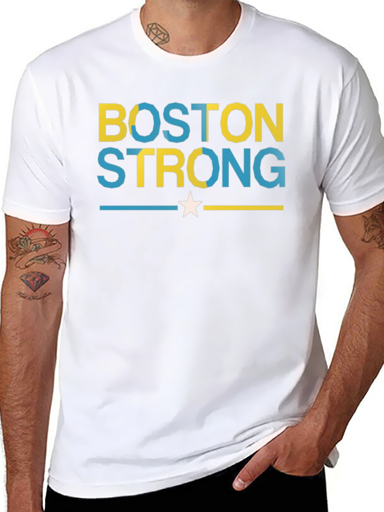 Boston Strong Graphic Tee - Unisex Black T-Shirt