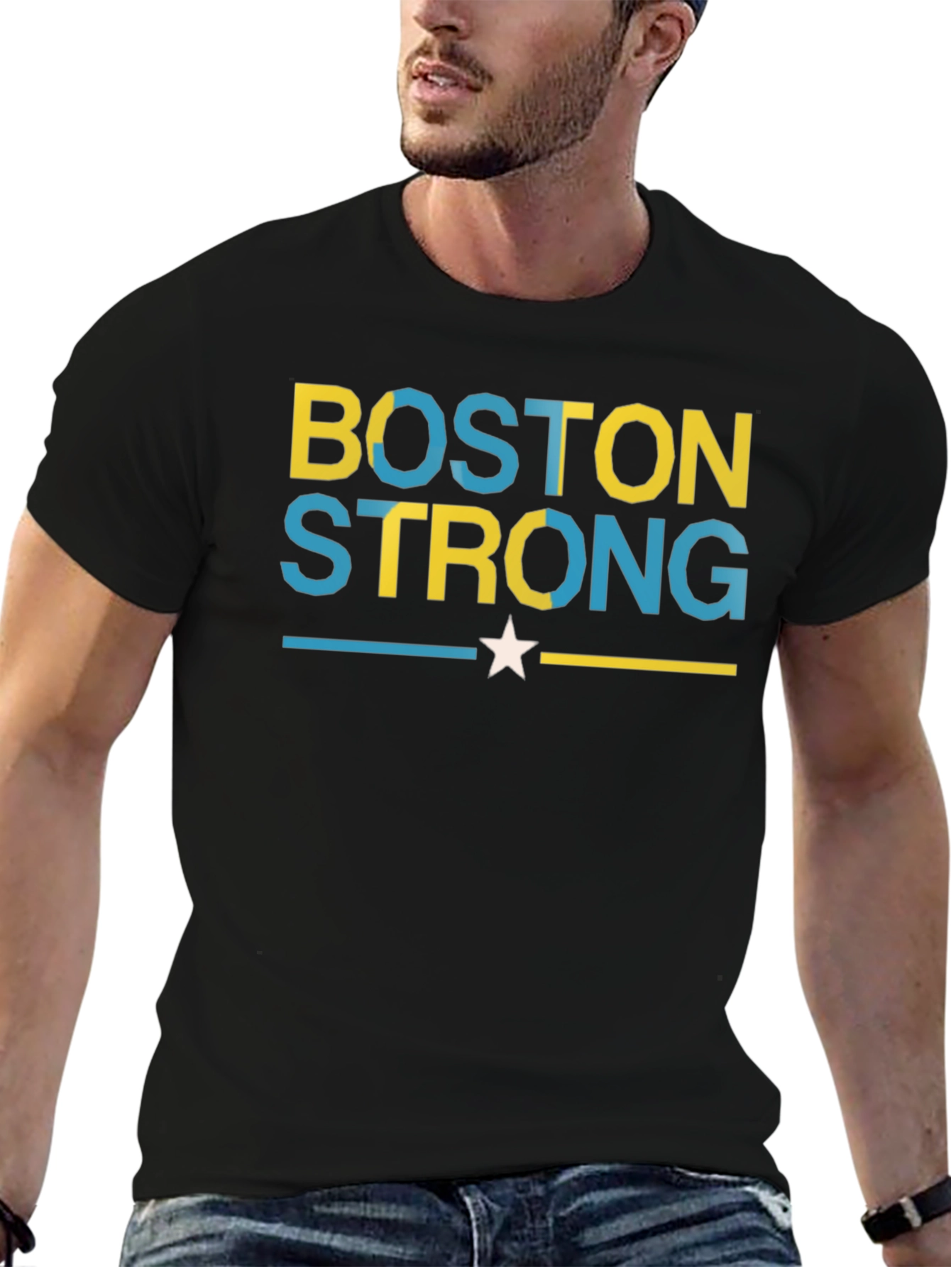 Boston Strong Graphic Tee - Unisex Black T-Shirt