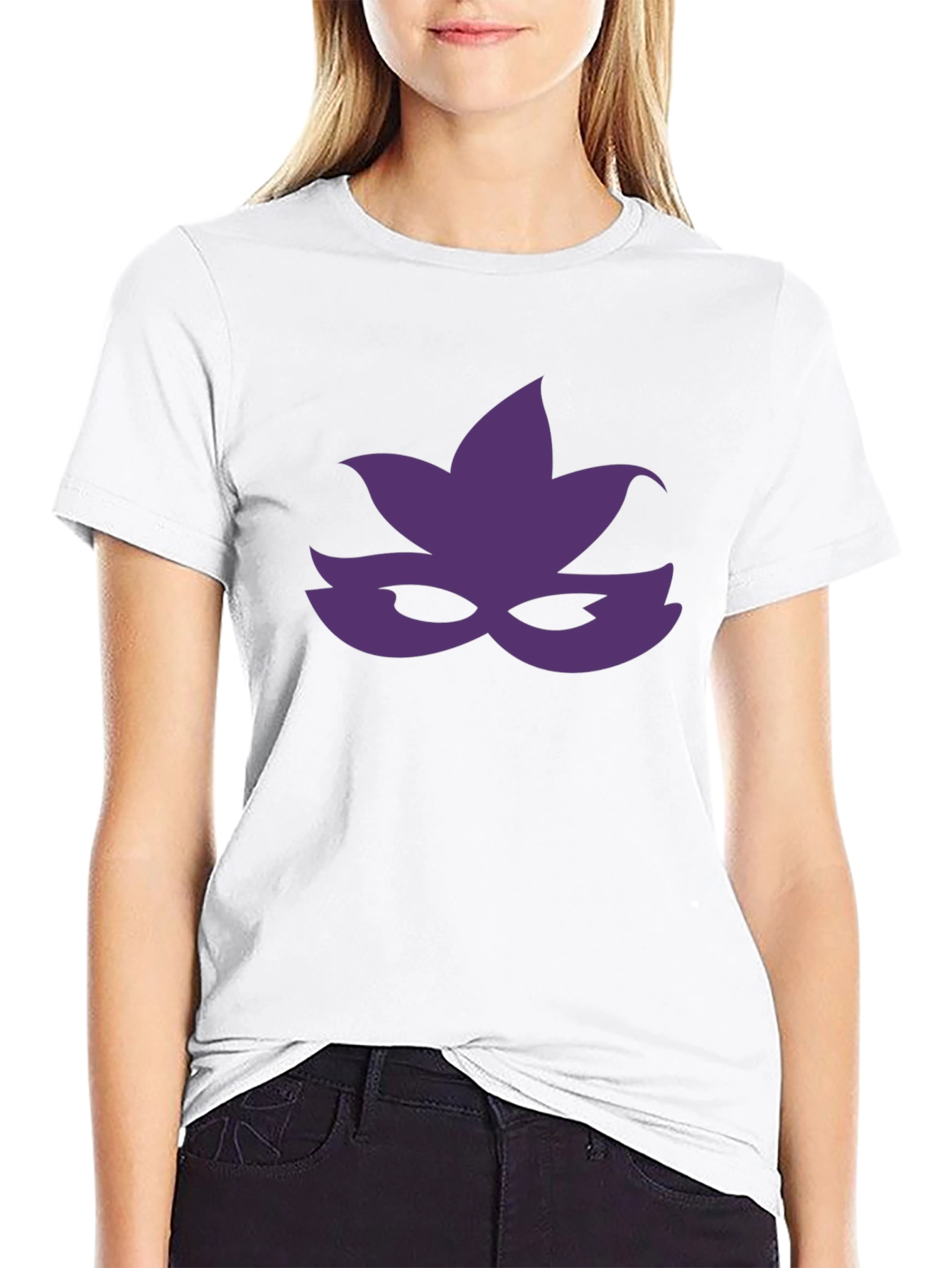 Mystic Lotus Mask Black T-Shirt
