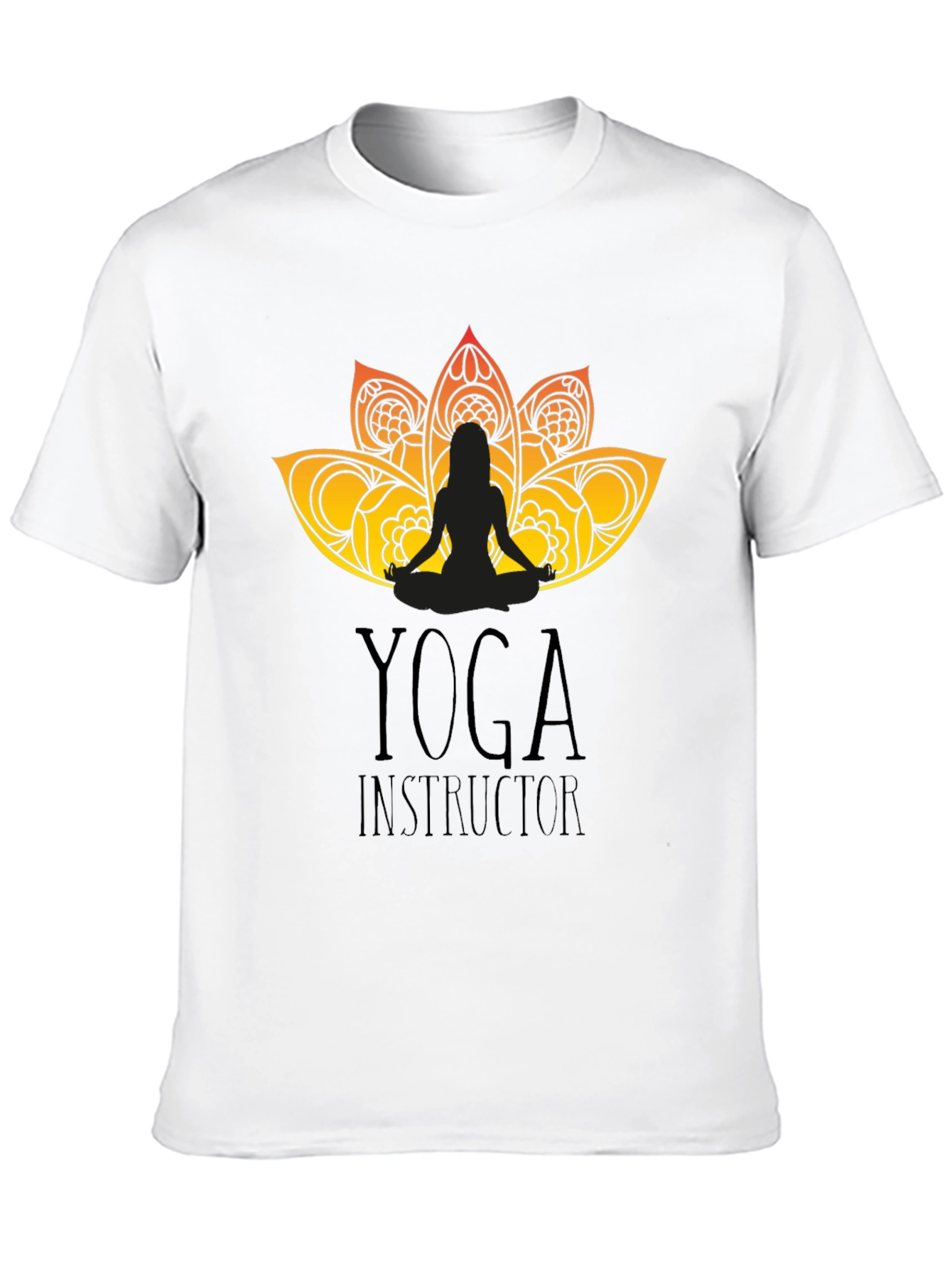 Yoga Instructor Graphic Black T-Shirt