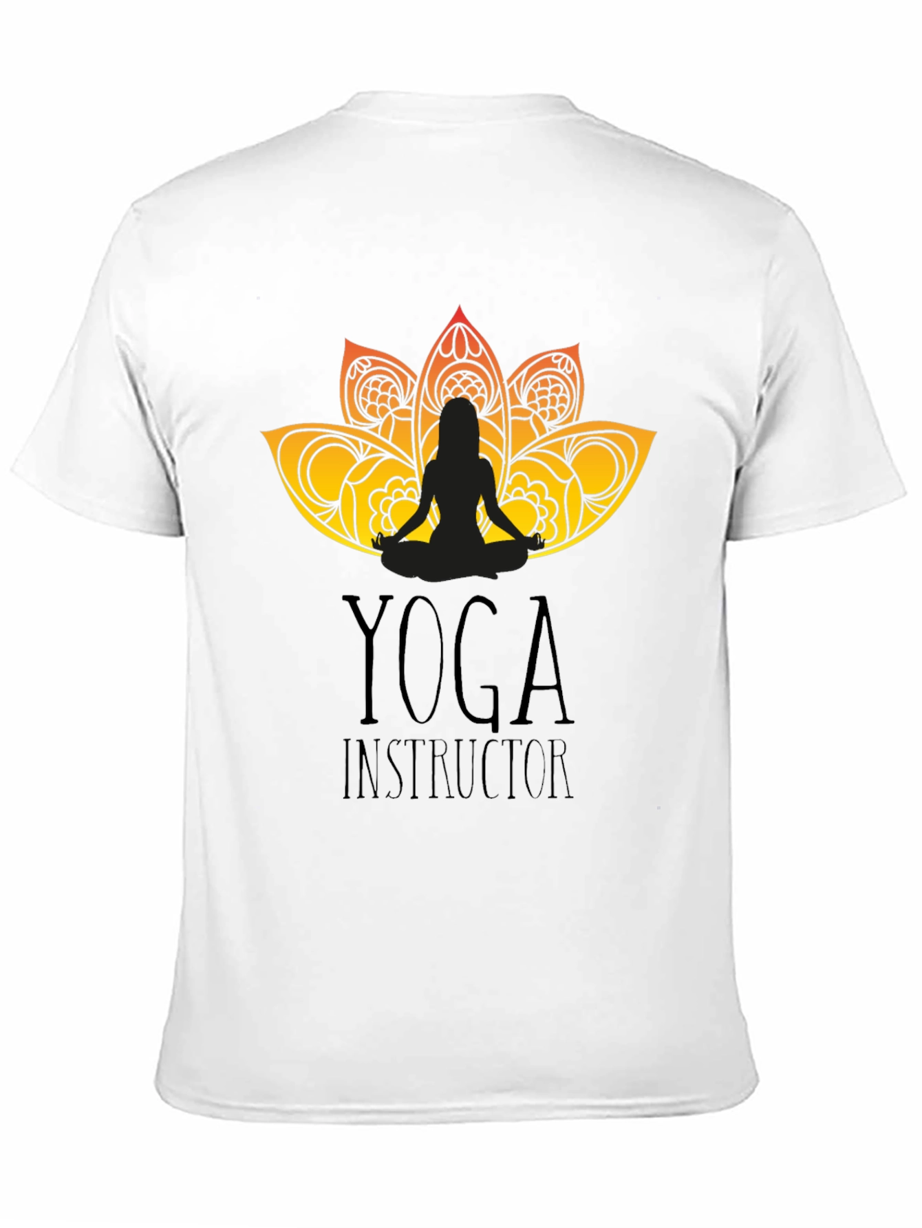 Yoga Instructor Graphic Black T-Shirt