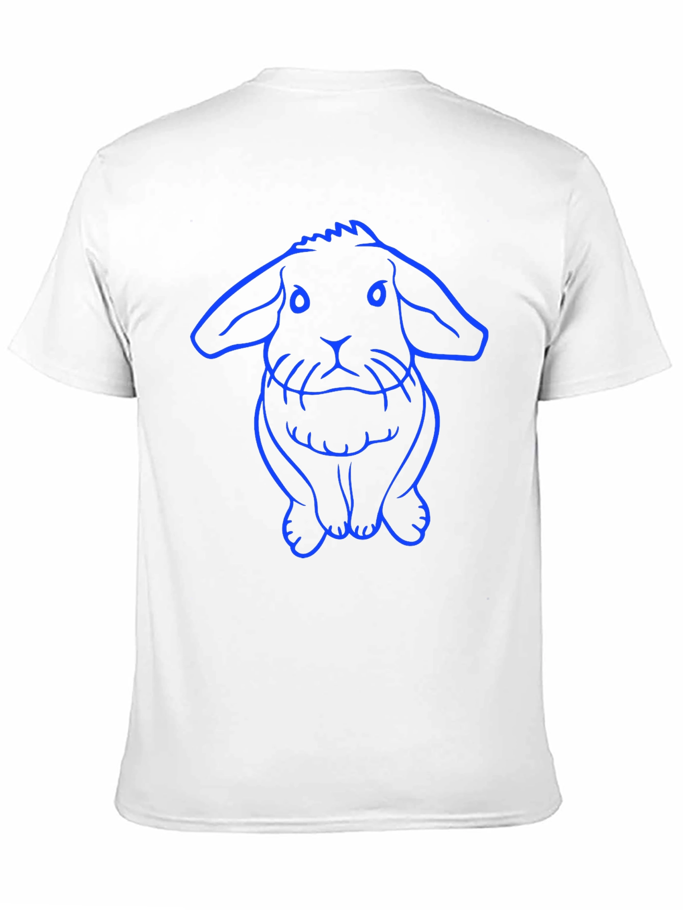 Rabbit Graphic Tee - Black Cotton Casual Wear