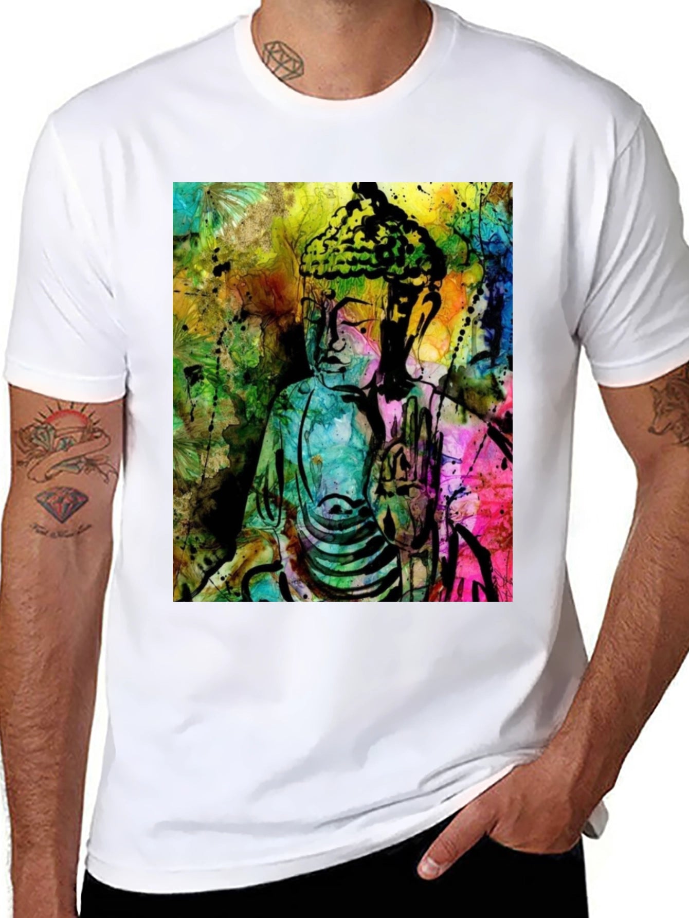 Buddha Art T-Shirt - Spiritual Graphic Tee