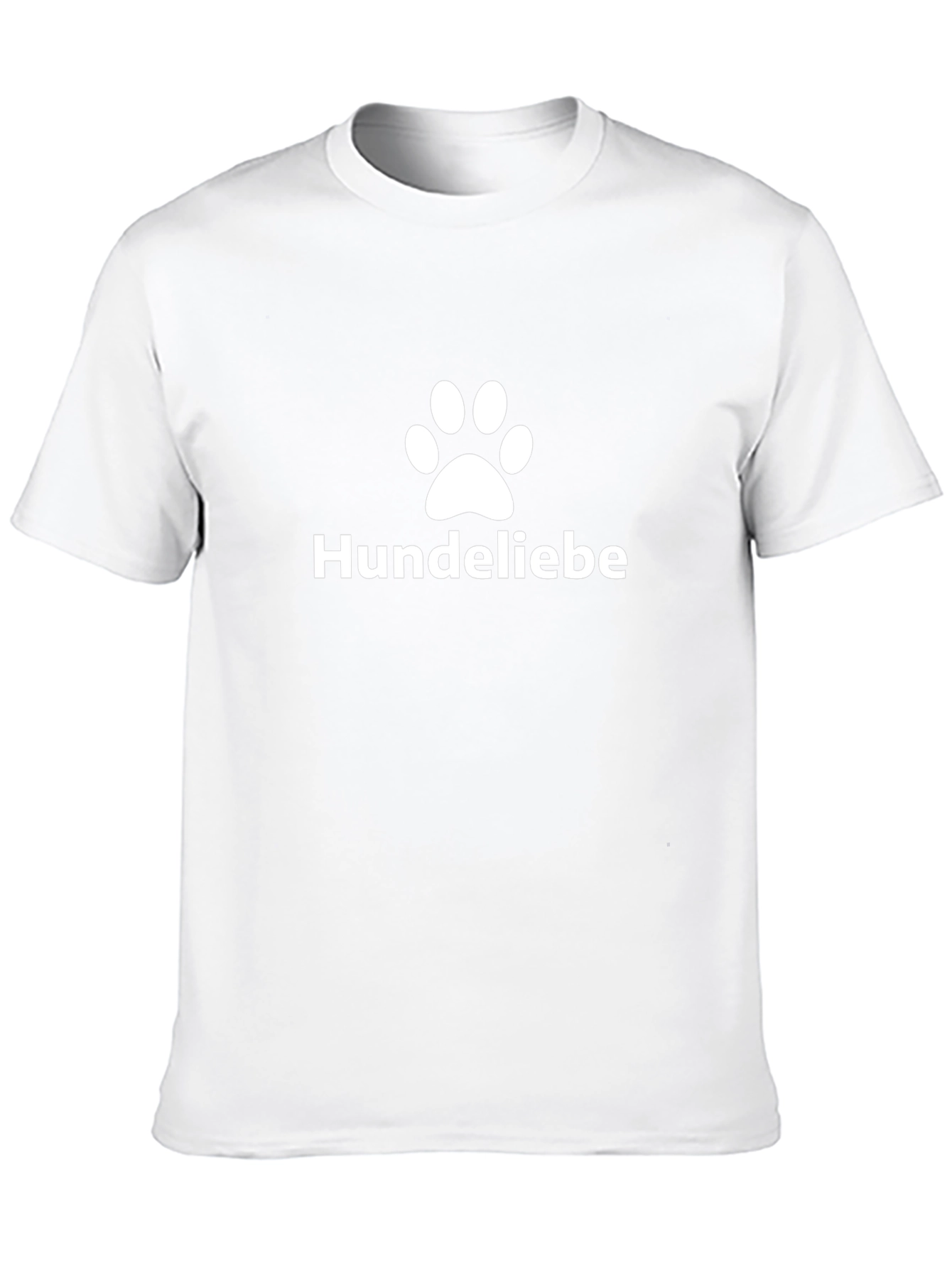Hundeliebe Dog Paw Print T-Shirt - Black