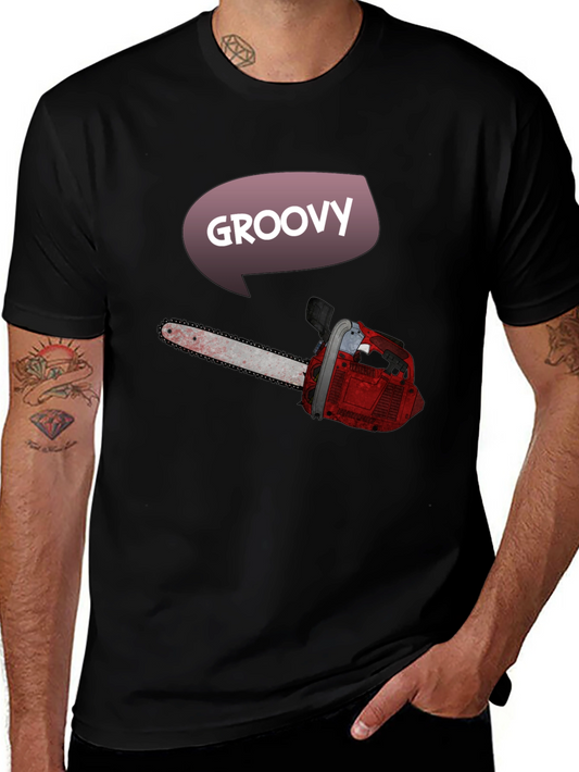 Groovy Chainsaw Graphic Tee