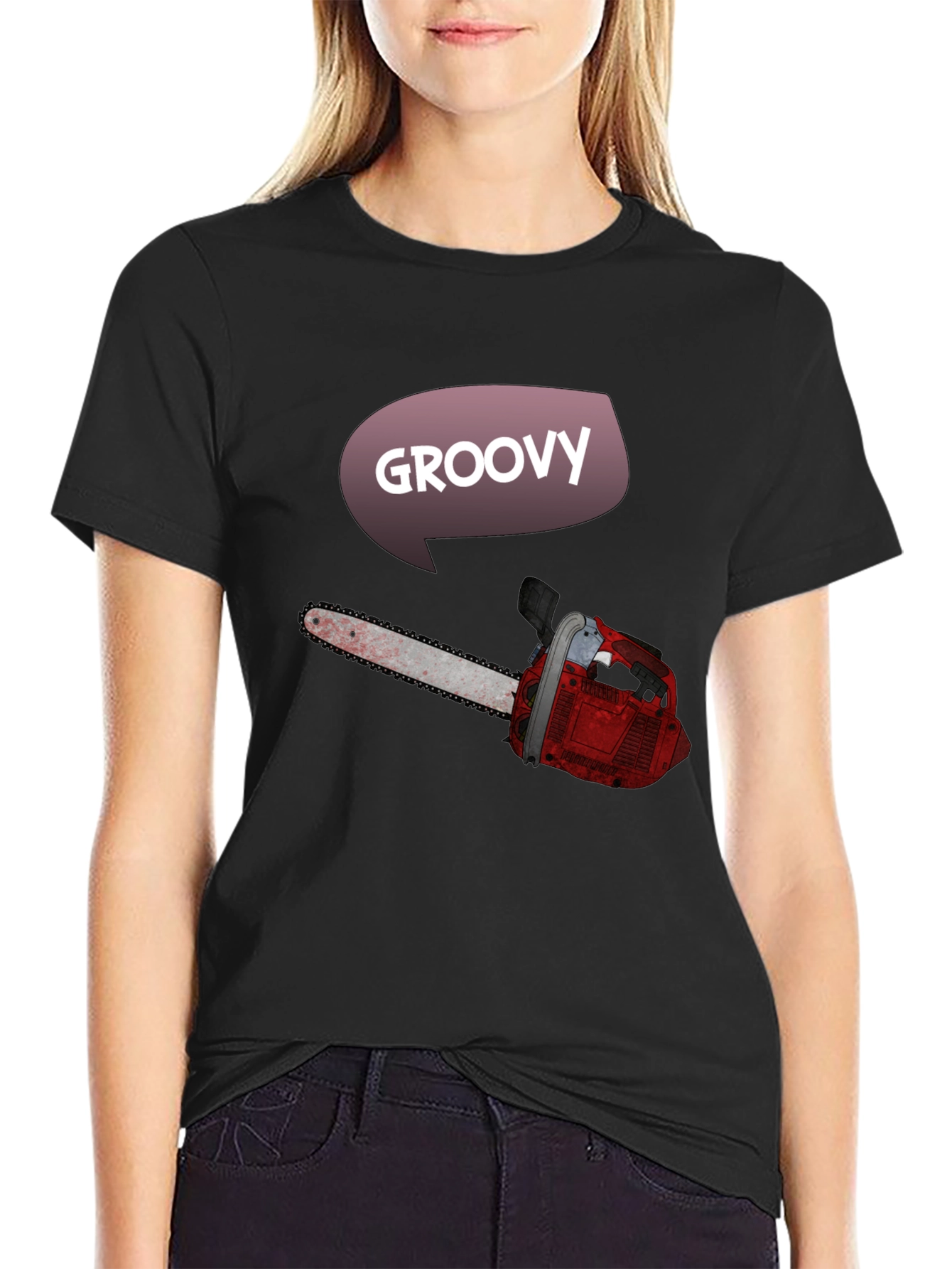 Groovy Chainsaw Graphic Tee