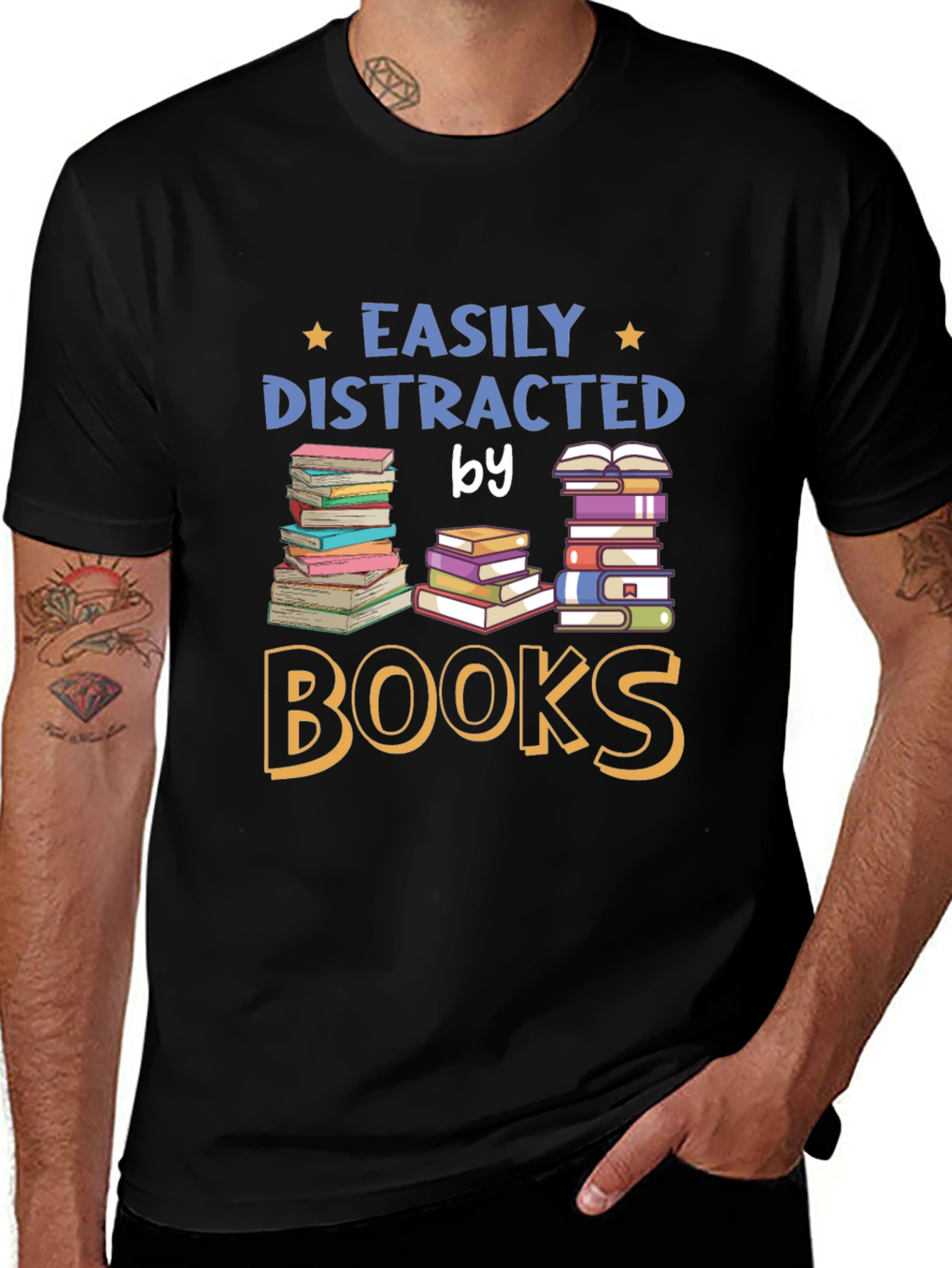 Easily Distracted by Books T-Shirt